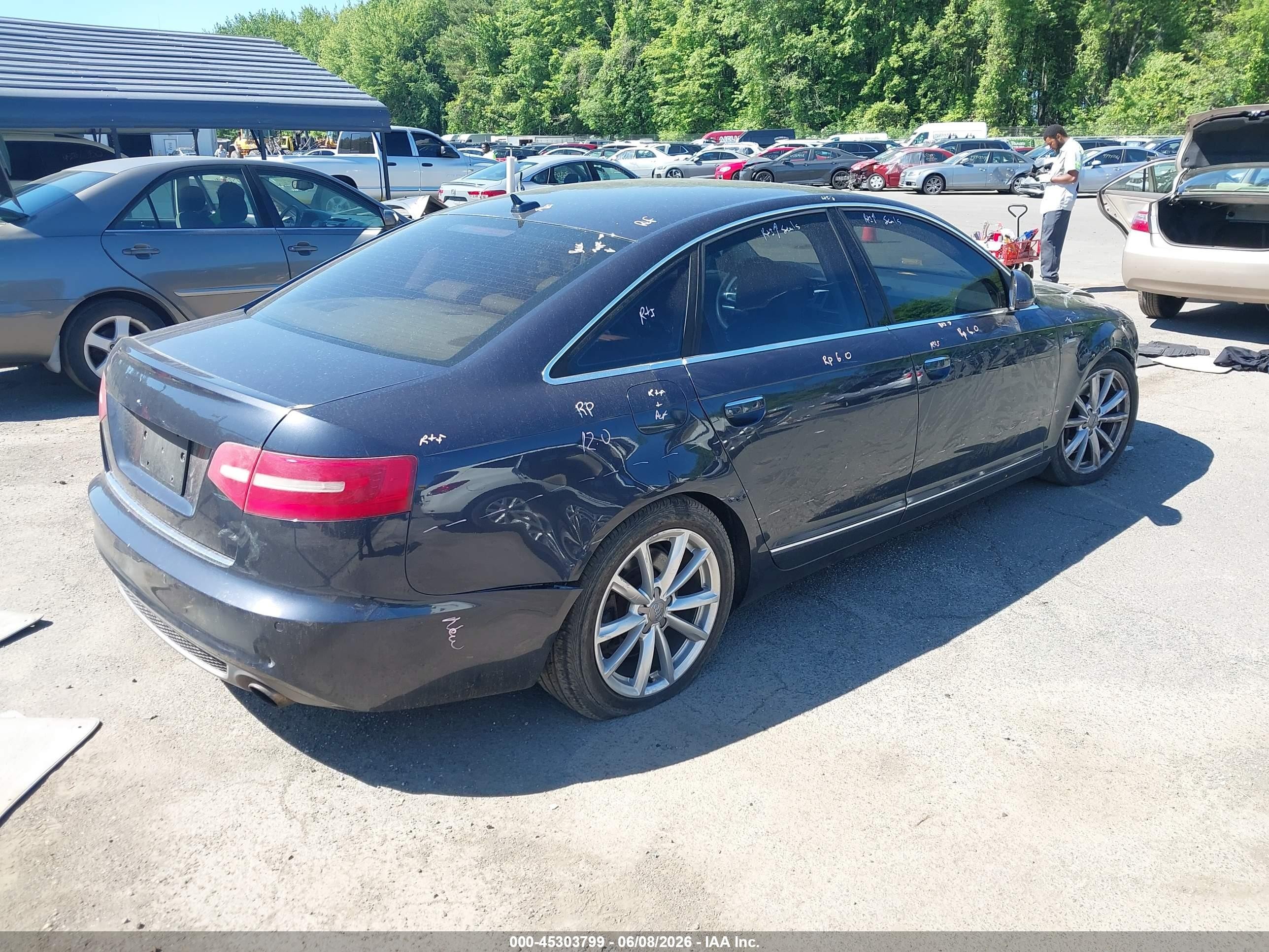 2011 Audi A6 3.0 Premium Синий vin: WAUKGAFB1BN045003