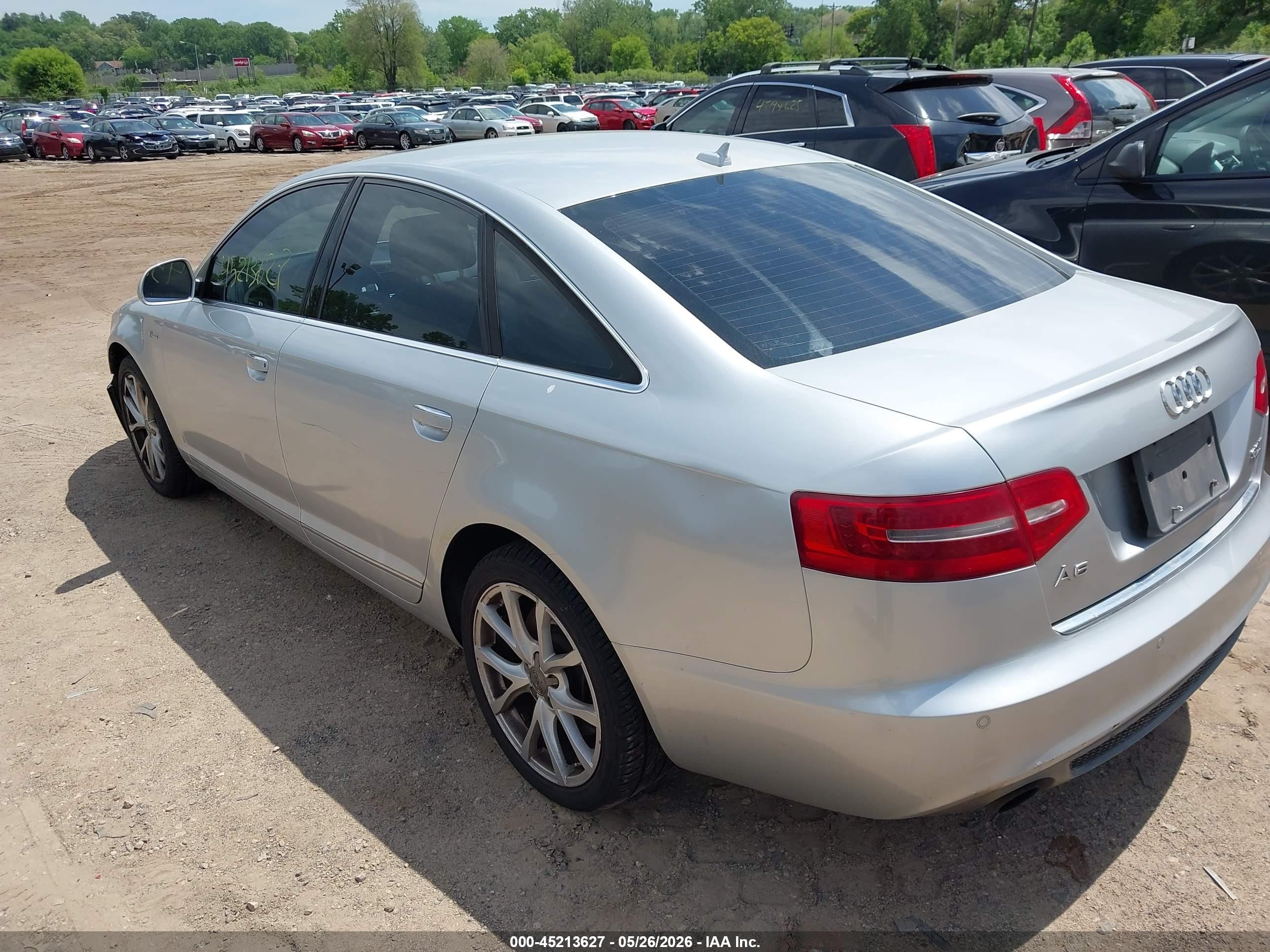 2011 Audi A6 3.0 Premium Silver vin: WAUKGAFB2BN023253