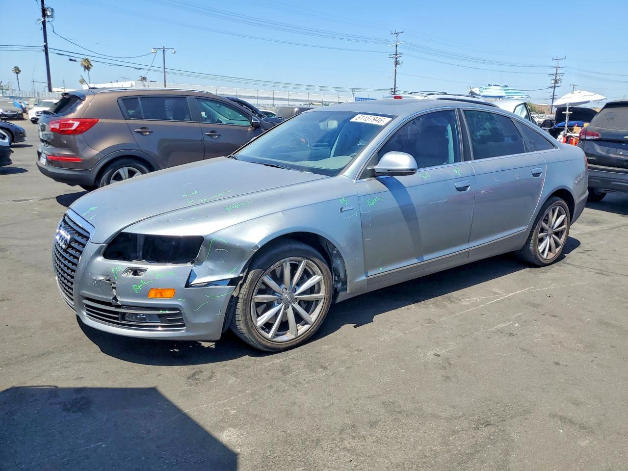 2010 Audi A6 Prestige Серебряный vin: WAUKGAFB3AN026158