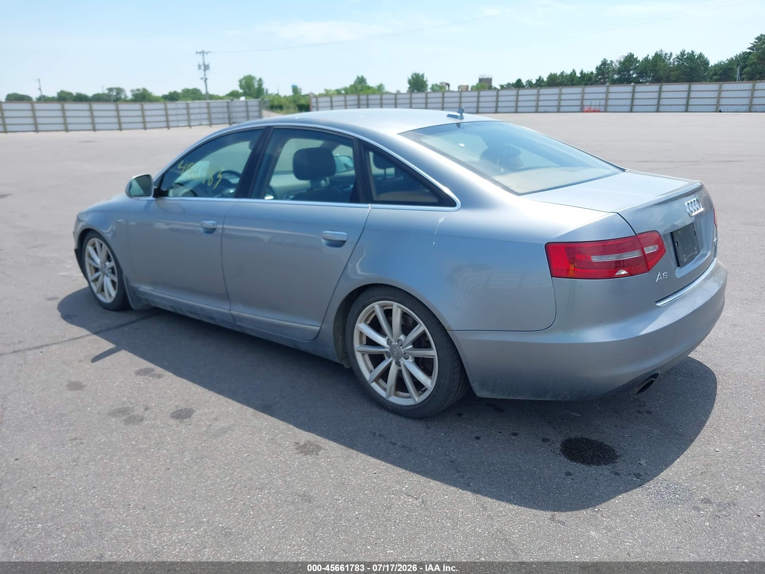 2010 Audi A6 3.0 Premium Silver vin: WAUKGAFB5AN021513