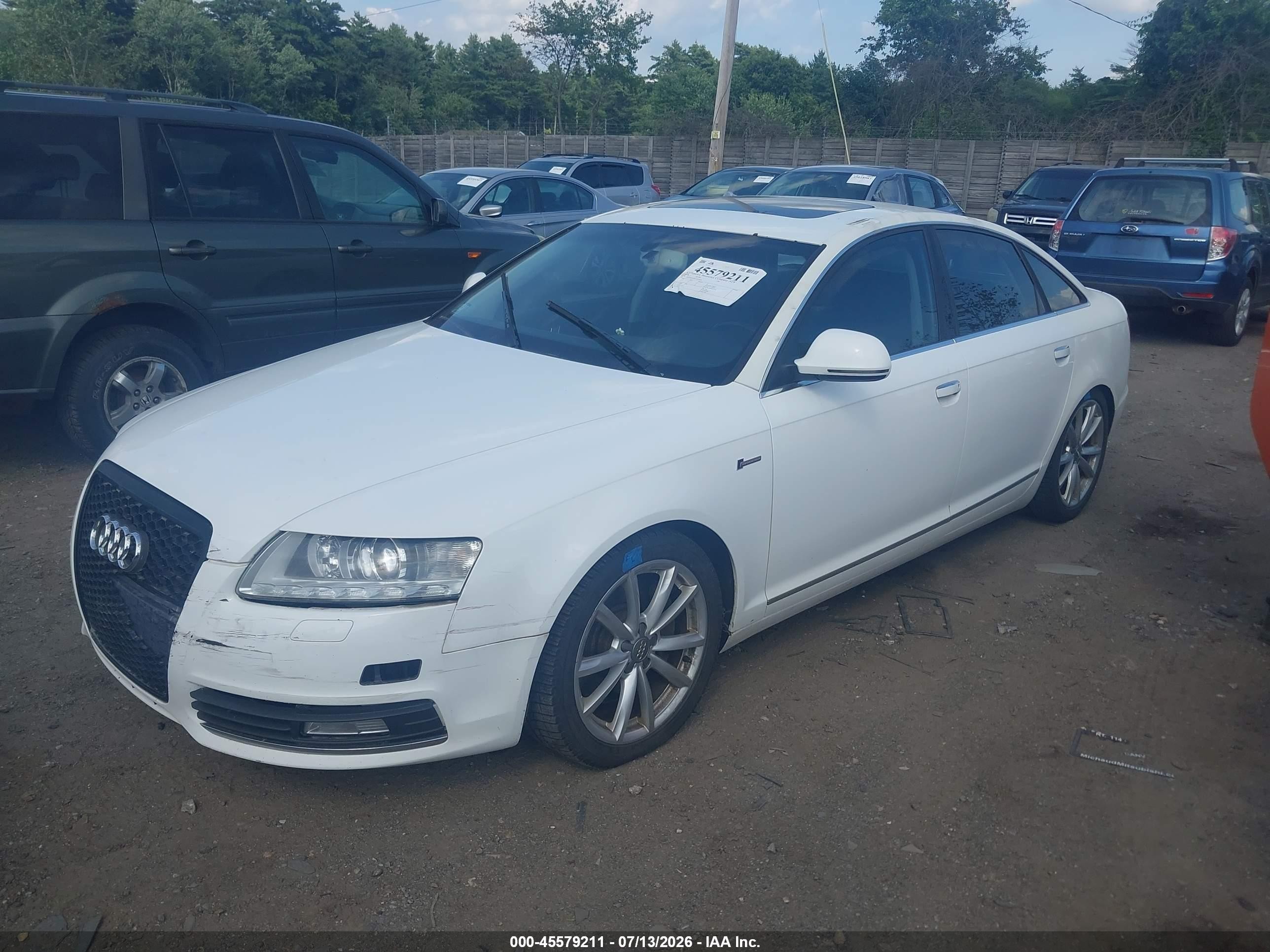 2010 Audi A6 3.0 Premium White vin: WAUKGAFB5AN076401