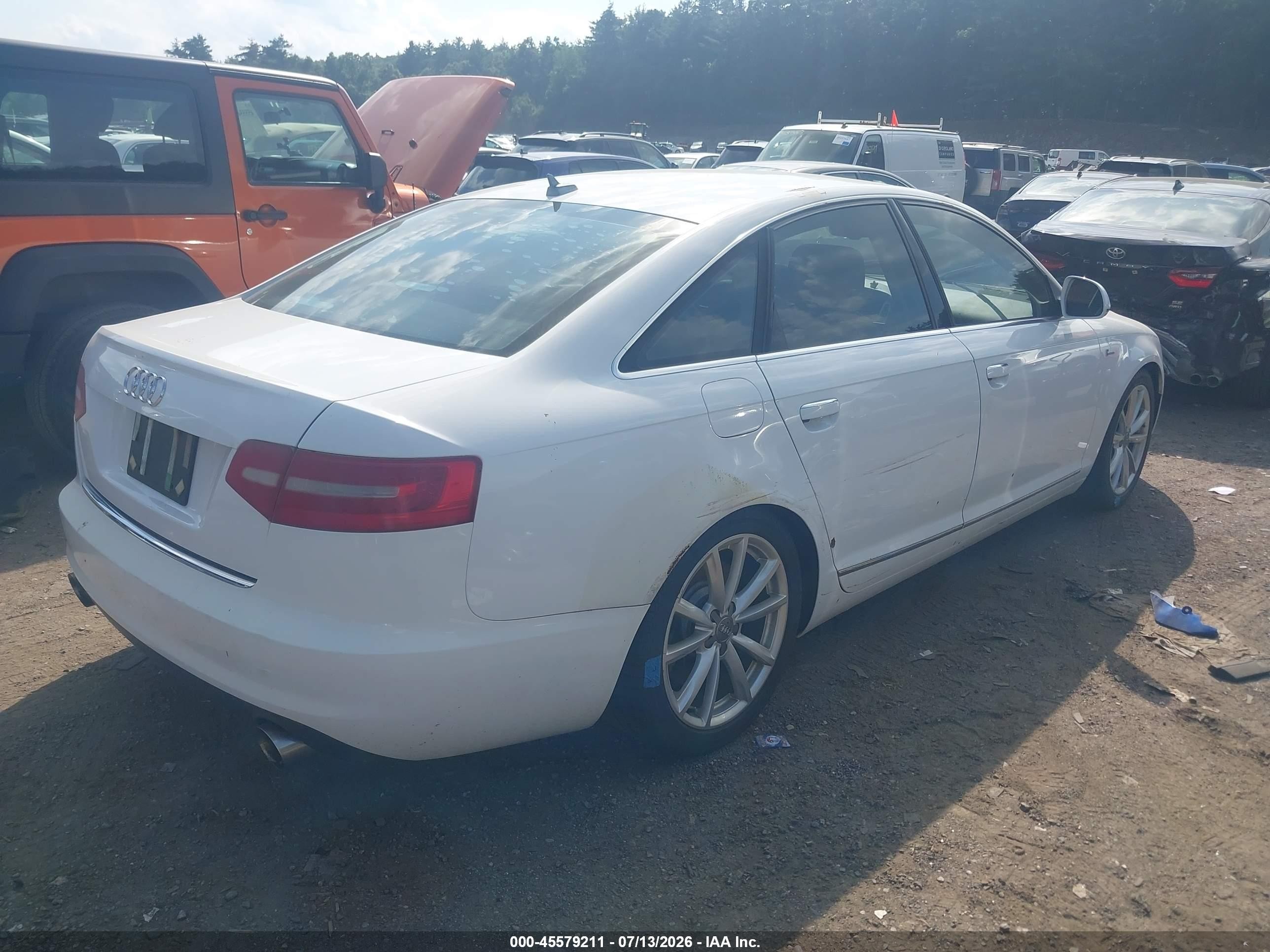 2010 Audi A6 3.0 Premium White vin: WAUKGAFB5AN076401
