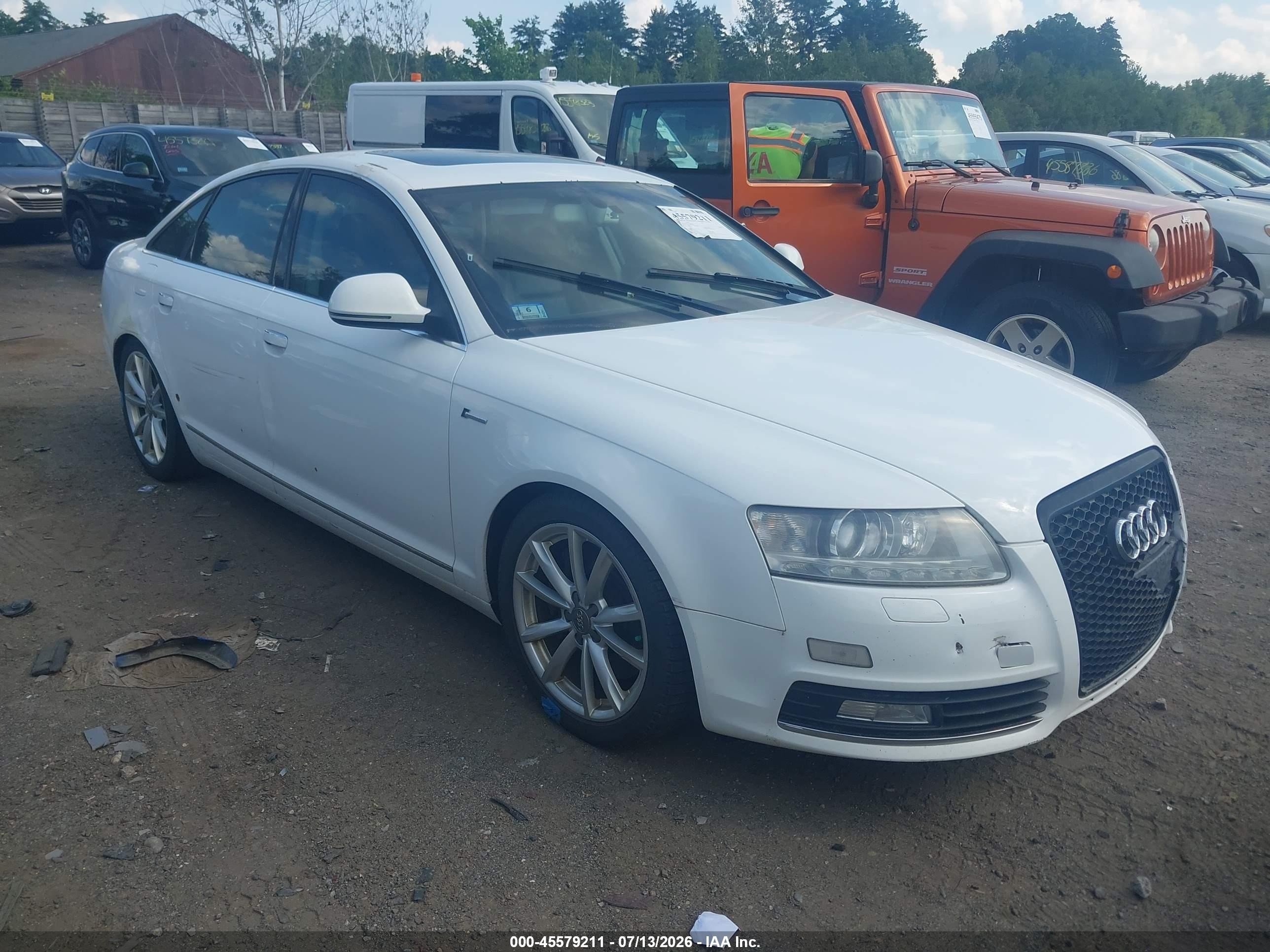 2010 Audi A6 3.0 Premium White vin: WAUKGAFB5AN076401