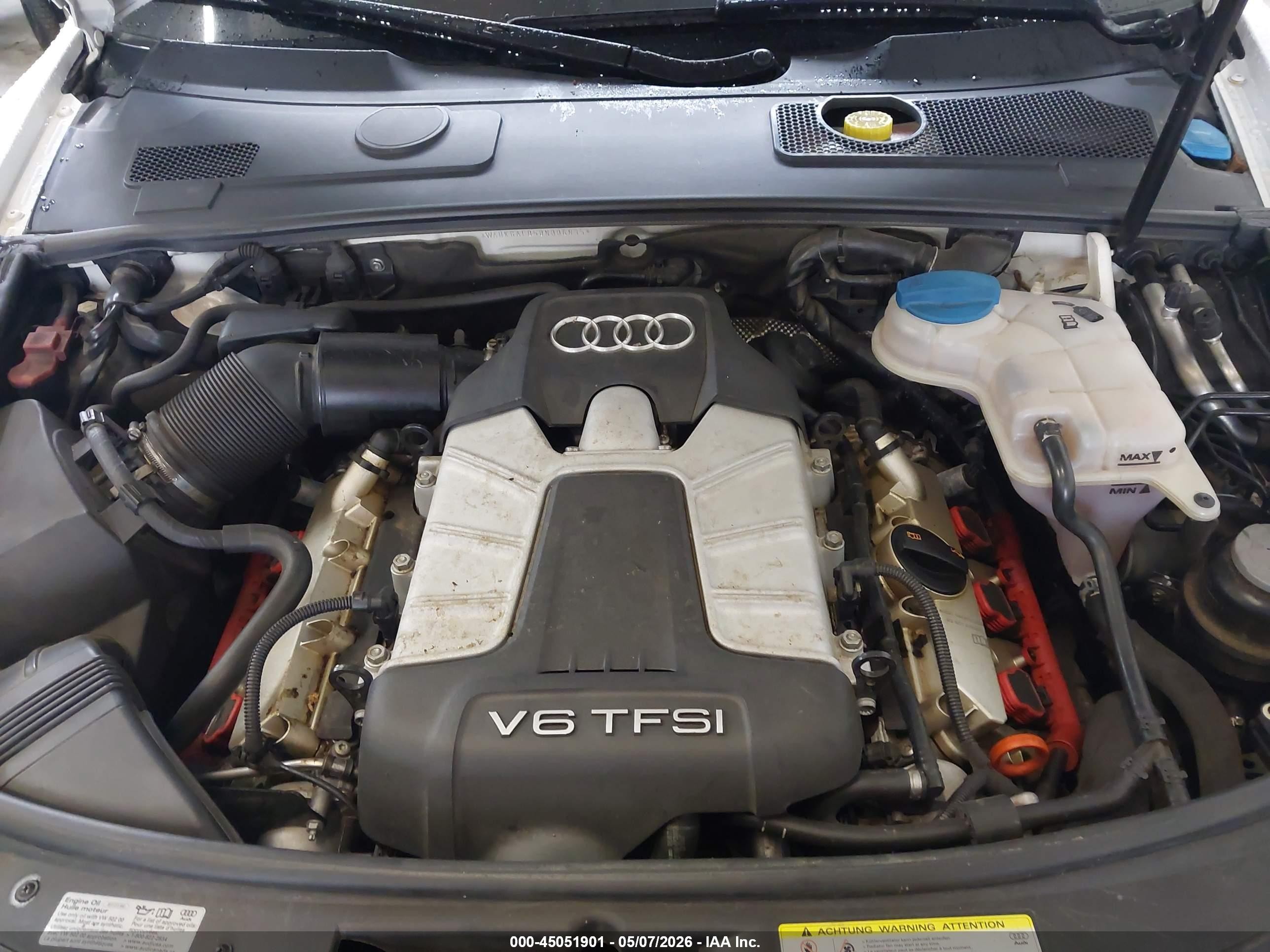 2011 Audi A6 3.0 Premium Белый vin: WAUKGAFB5BN006835
