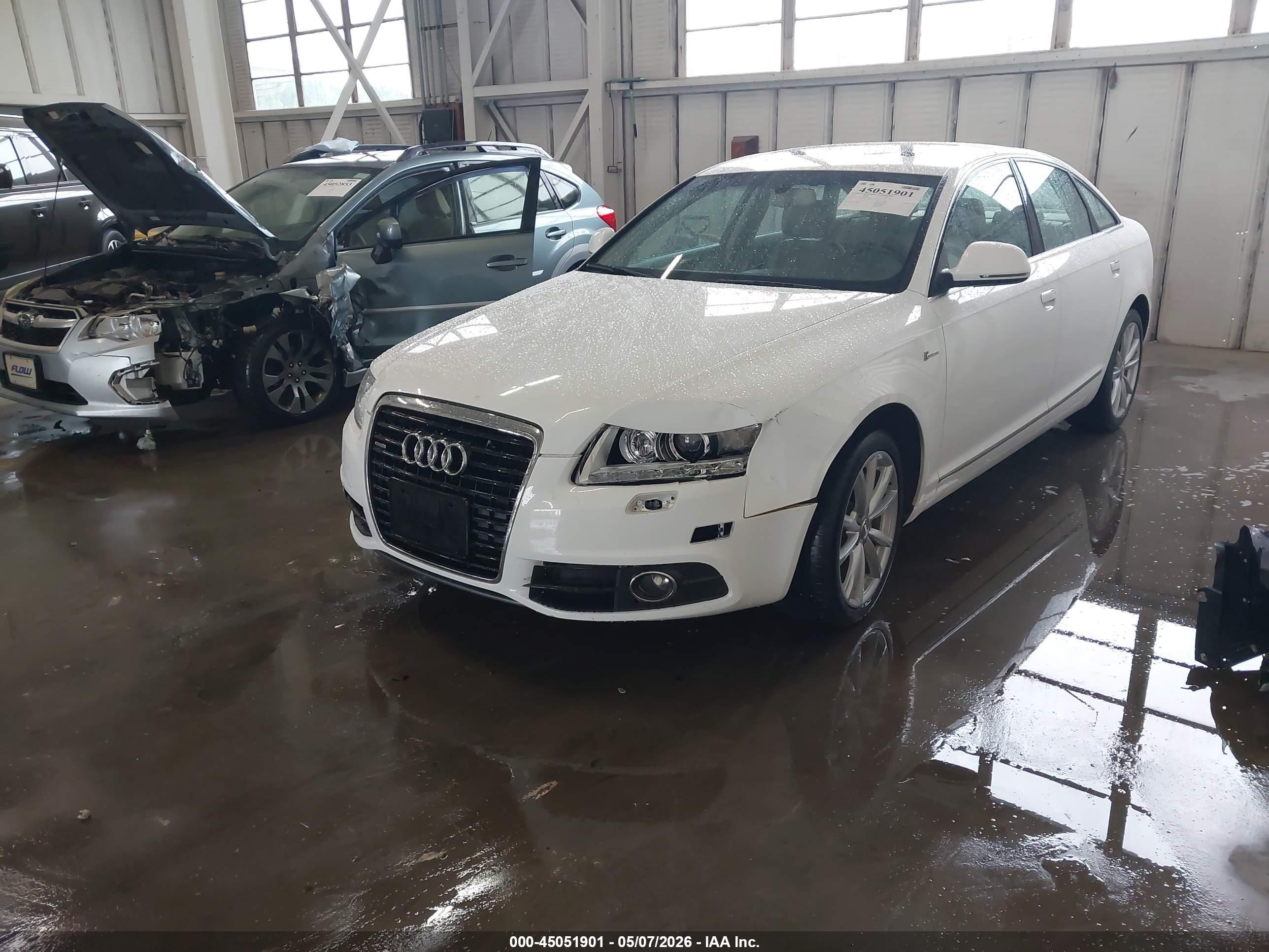 2011 Audi A6 3.0 Premium Белый vin: WAUKGAFB5BN006835