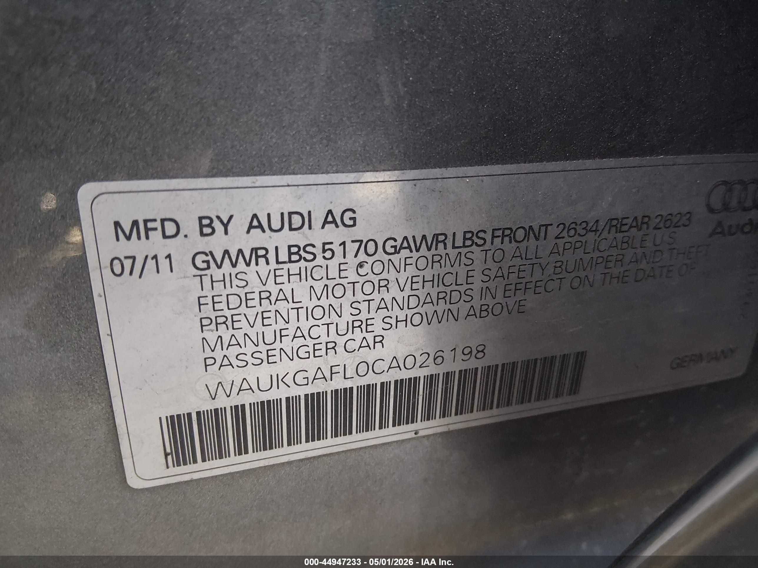 2012 Audi S4 3.0 Premium Plus Silver vin: WAUKGAFL0CA026198