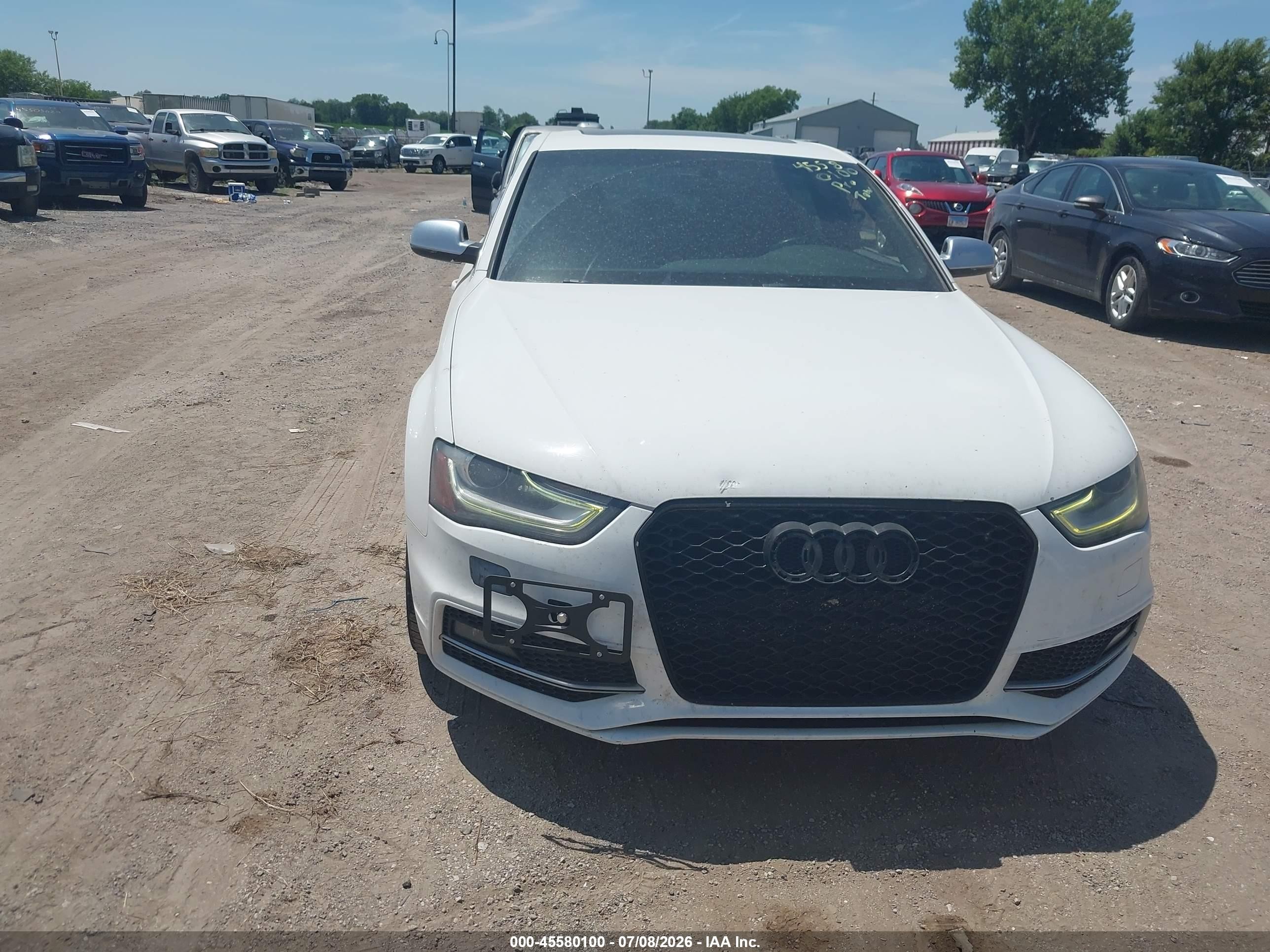 2013 Audi S4 3.0t Premium Plus White vin: WAUKGAFL1DA064766