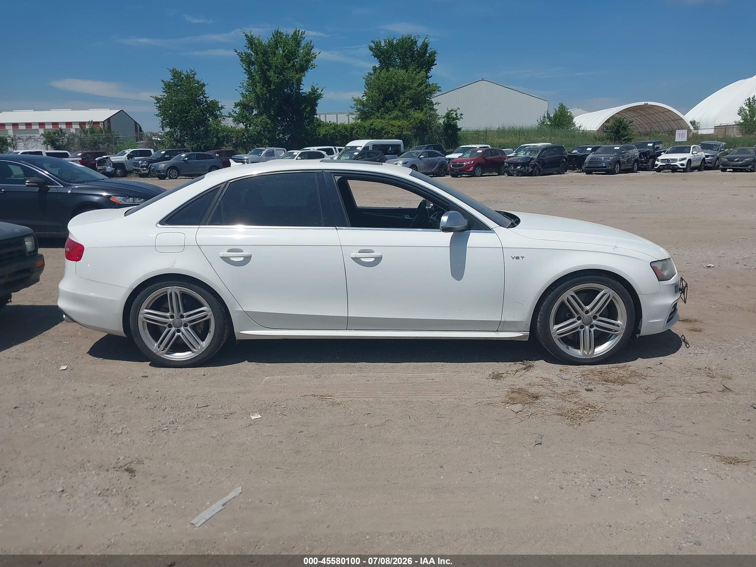 2013 Audi S4 3.0t Premium Plus White vin: WAUKGAFL1DA064766