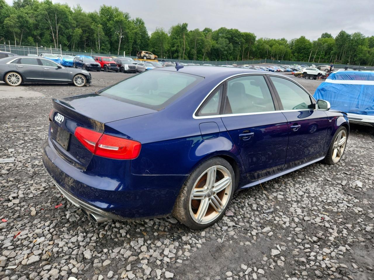 2013 Audi S4 Prestige Blue vin: WAUKGAFL3DA159670