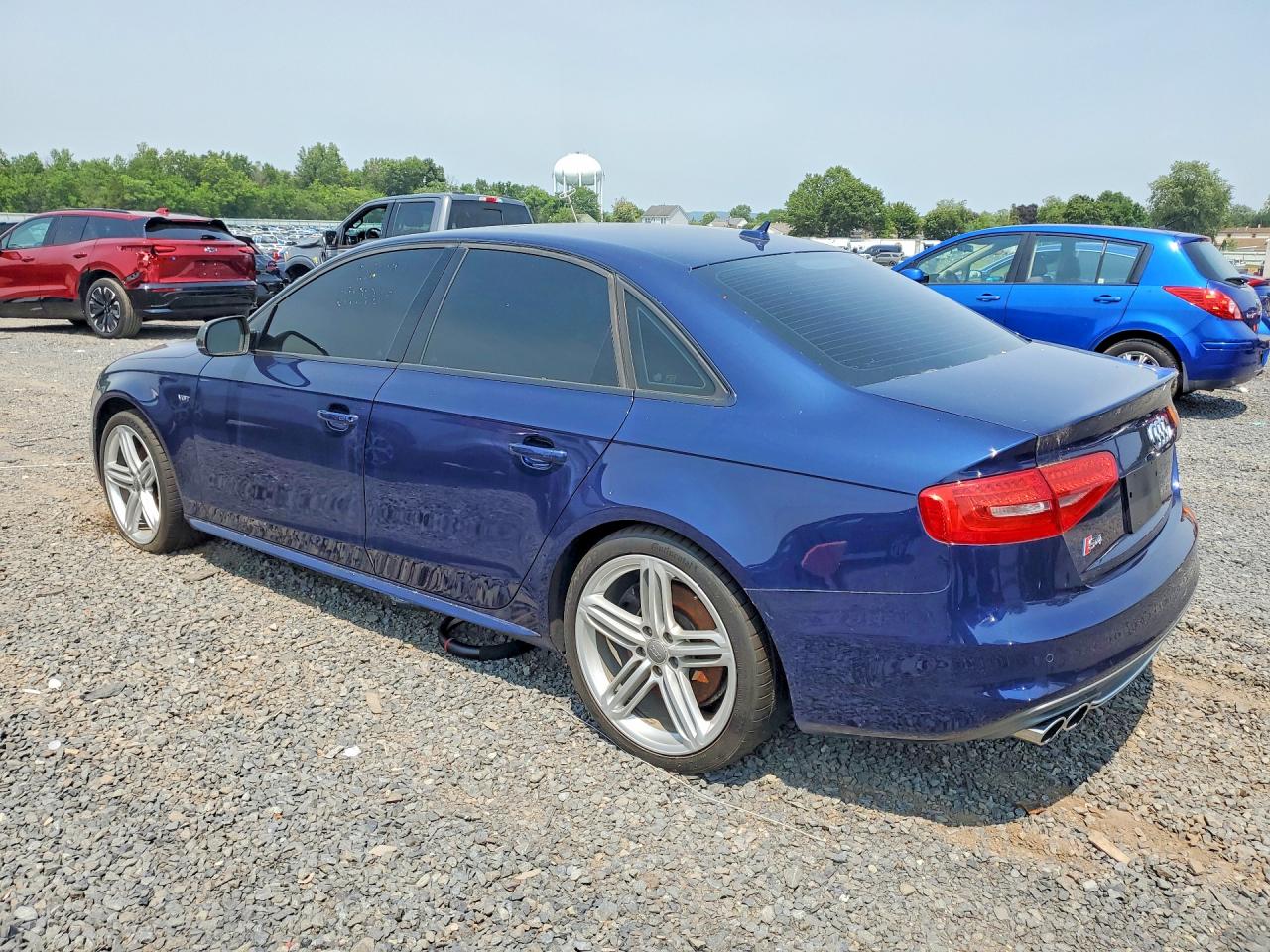 2014 Audi S4 Prestige Blue vin: WAUKGAFL4EA061331