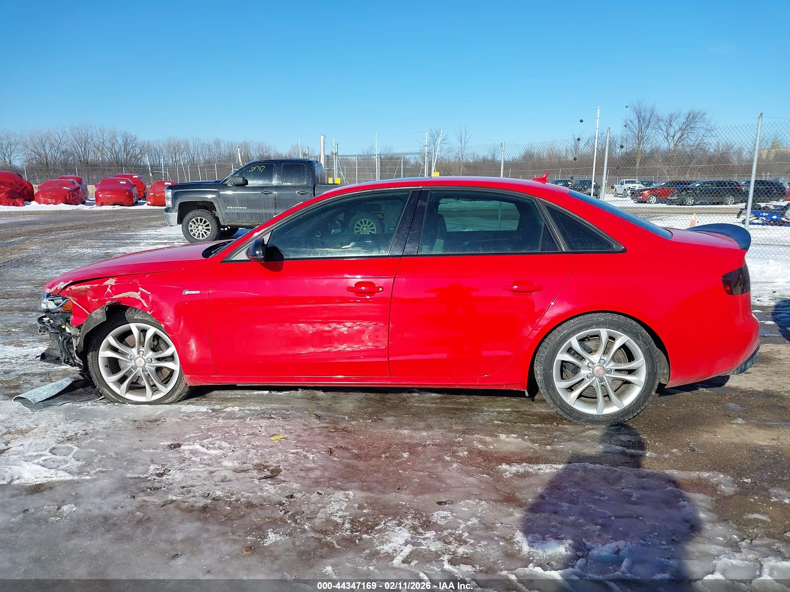 2011 Audi S4 3.0 Premium Plus Red vin: WAUKGAFL6BA108290