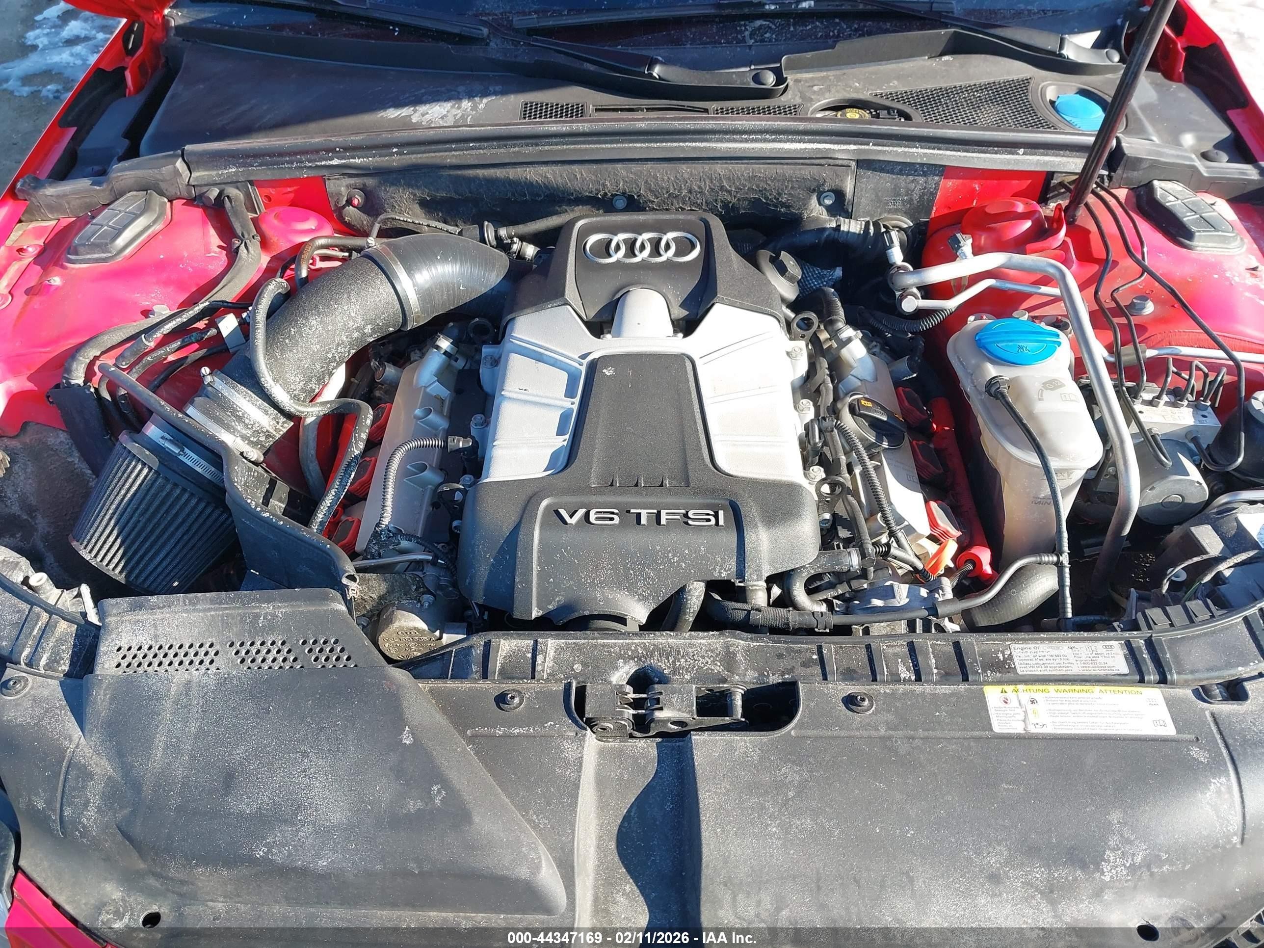 2011 Audi S4 3.0 Premium Plus Red vin: WAUKGAFL6BA108290