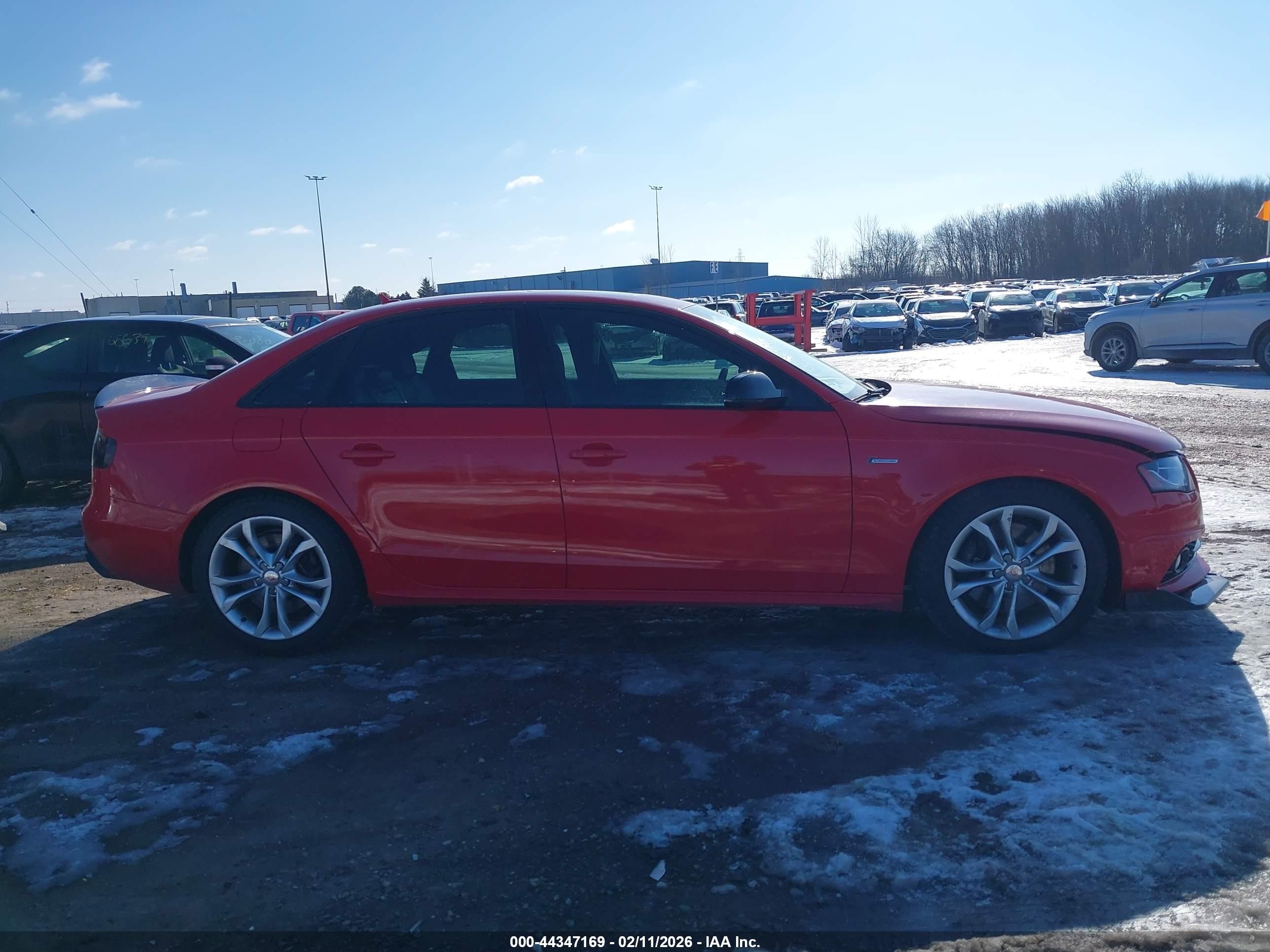 2011 Audi S4 3.0 Premium Plus Red vin: WAUKGAFL6BA108290