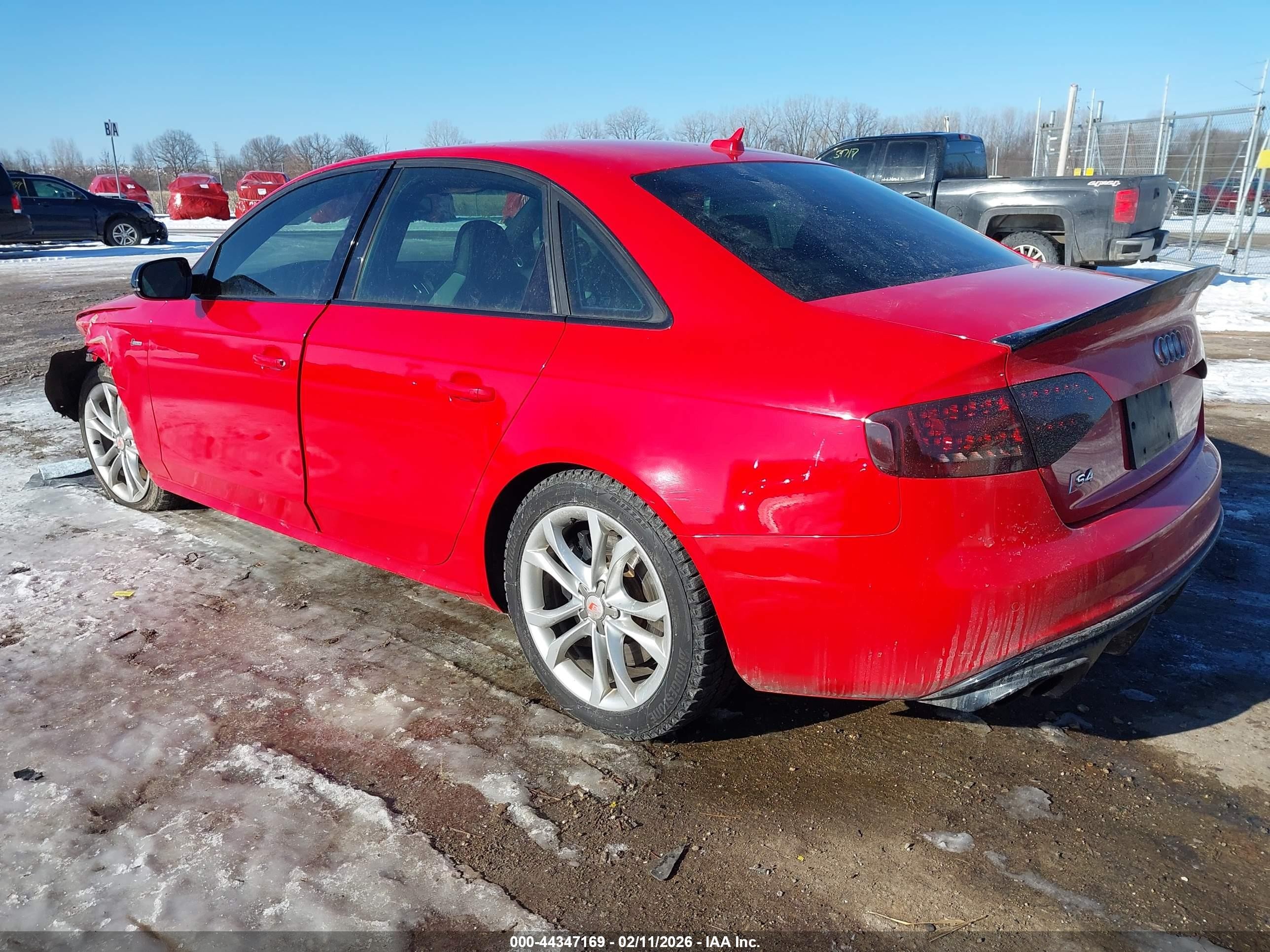 2011 Audi S4 3.0 Premium Plus Red vin: WAUKGAFL6BA108290