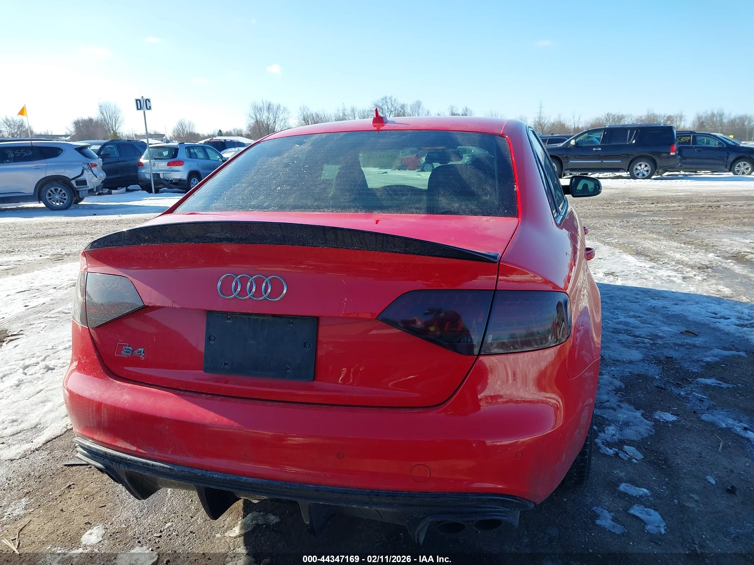 2011 Audi S4 3.0 Premium Plus Red vin: WAUKGAFL6BA108290