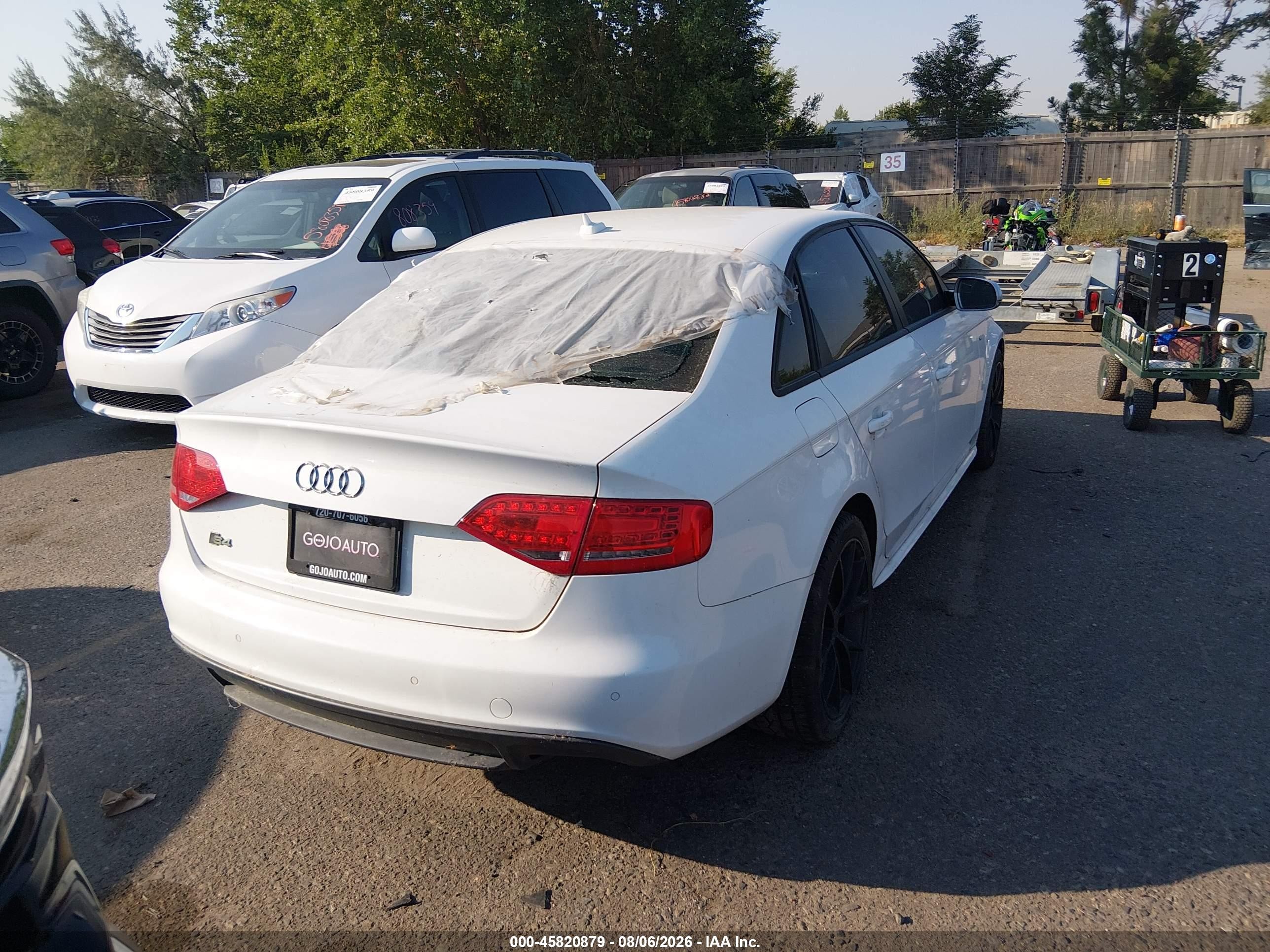 2011 Audi S4 3.0 Premium Plus White vin: WAUKGAFL7BA079513