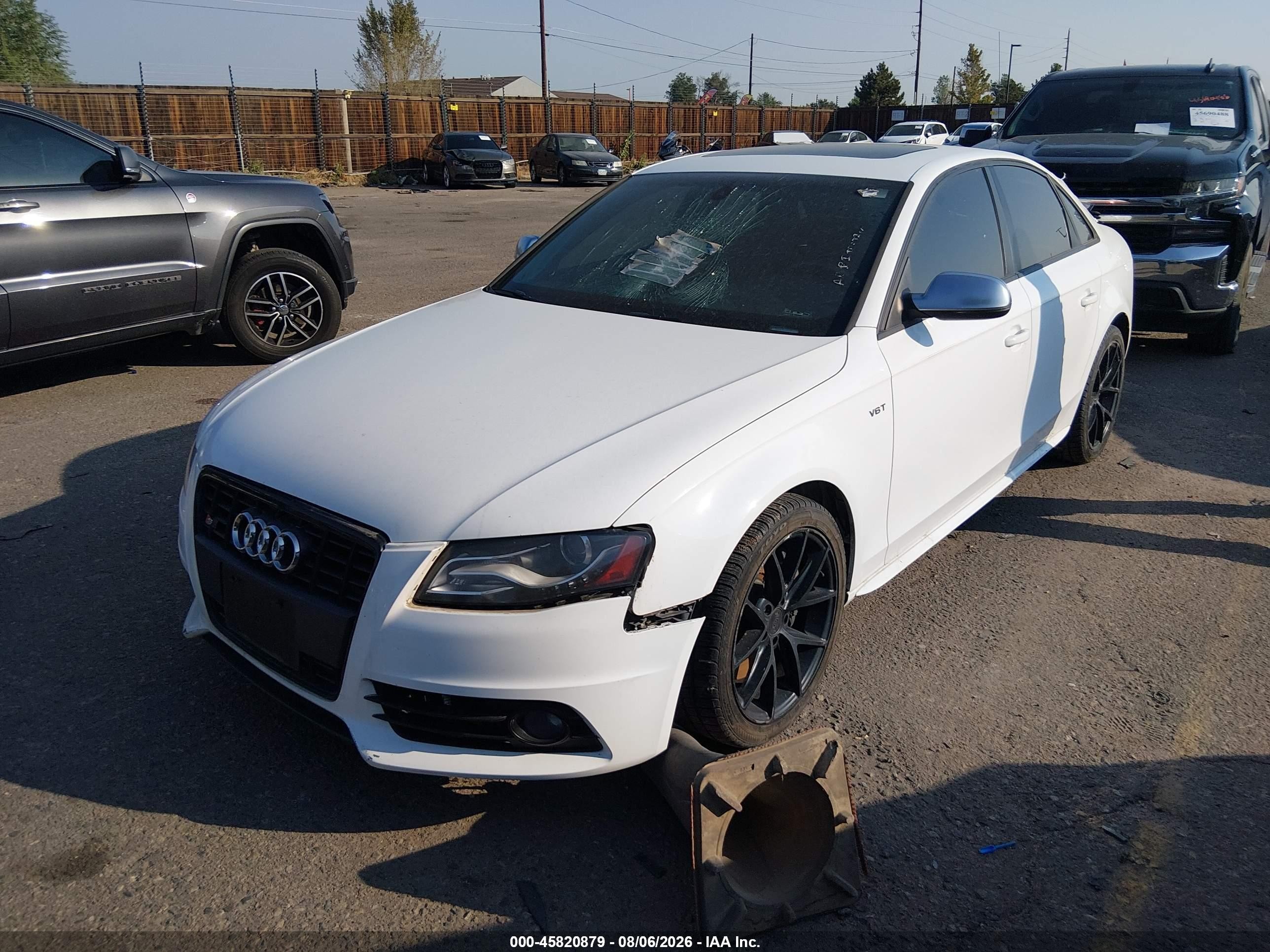 2011 Audi S4 3.0 Premium Plus White vin: WAUKGAFL7BA079513