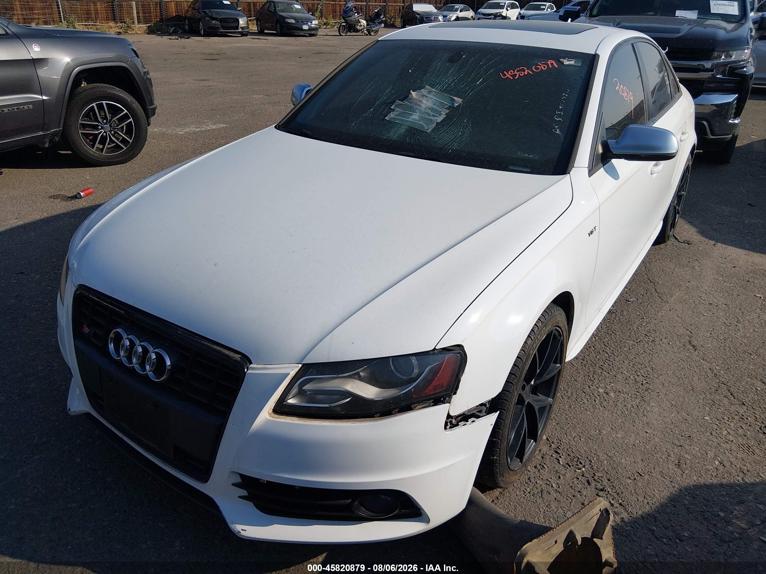 2011 Audi S4 3.0 Premium Plus White vin: WAUKGAFL7BA079513
