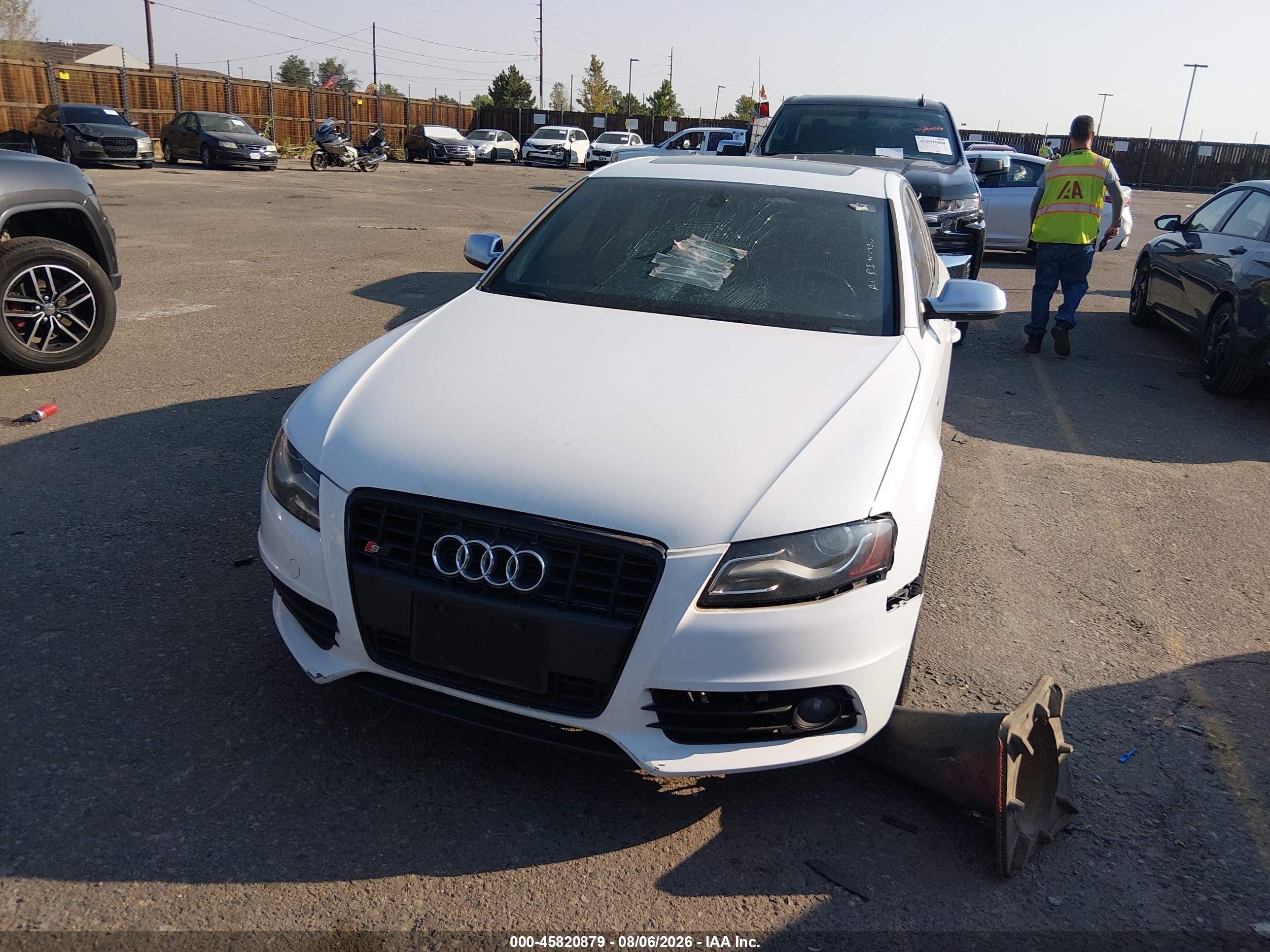 2011 Audi S4 3.0 Premium Plus White vin: WAUKGAFL7BA079513