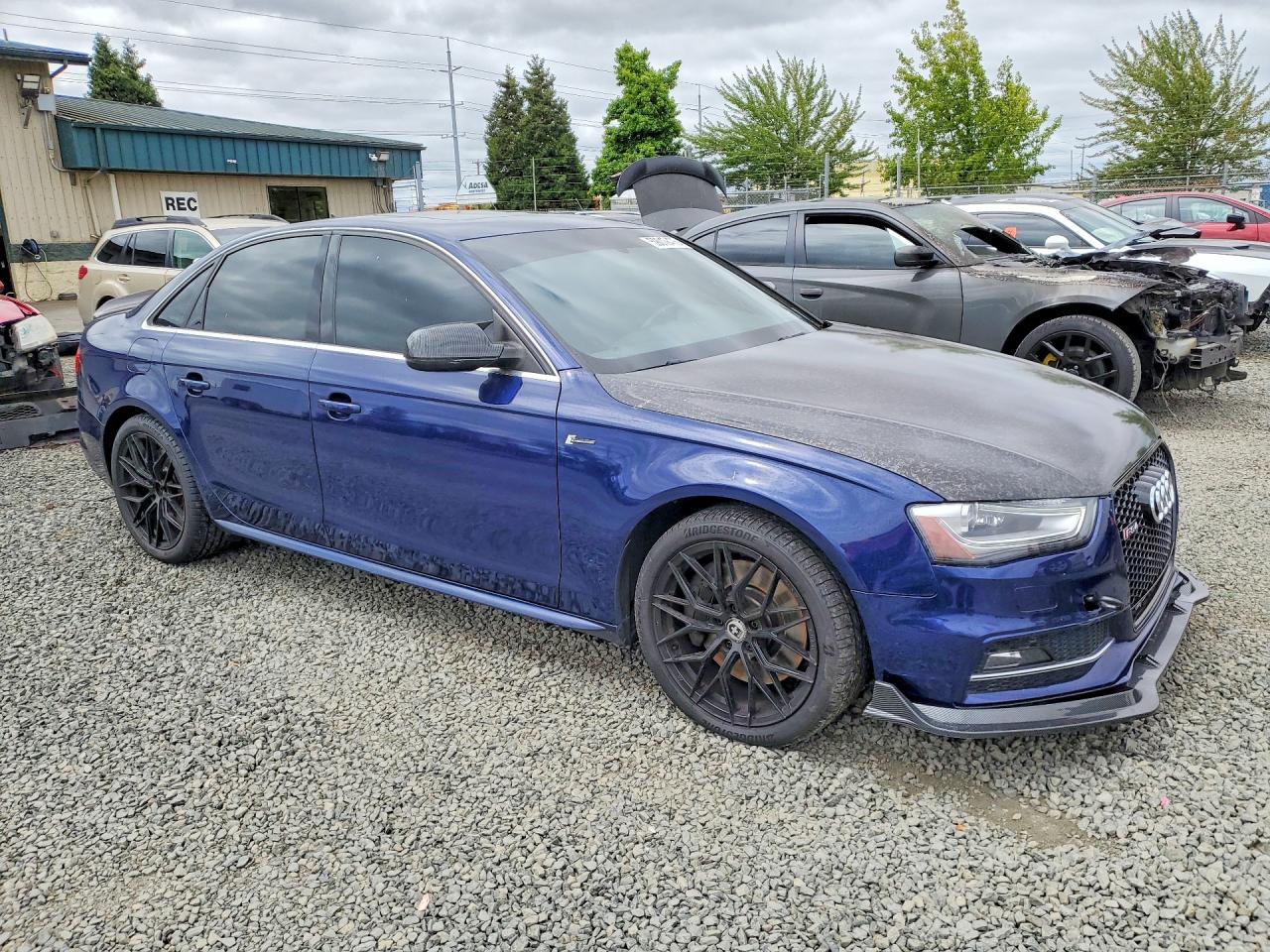 2013 Audi S4 Prestige Синий vin: WAUKGAFL9DA101790