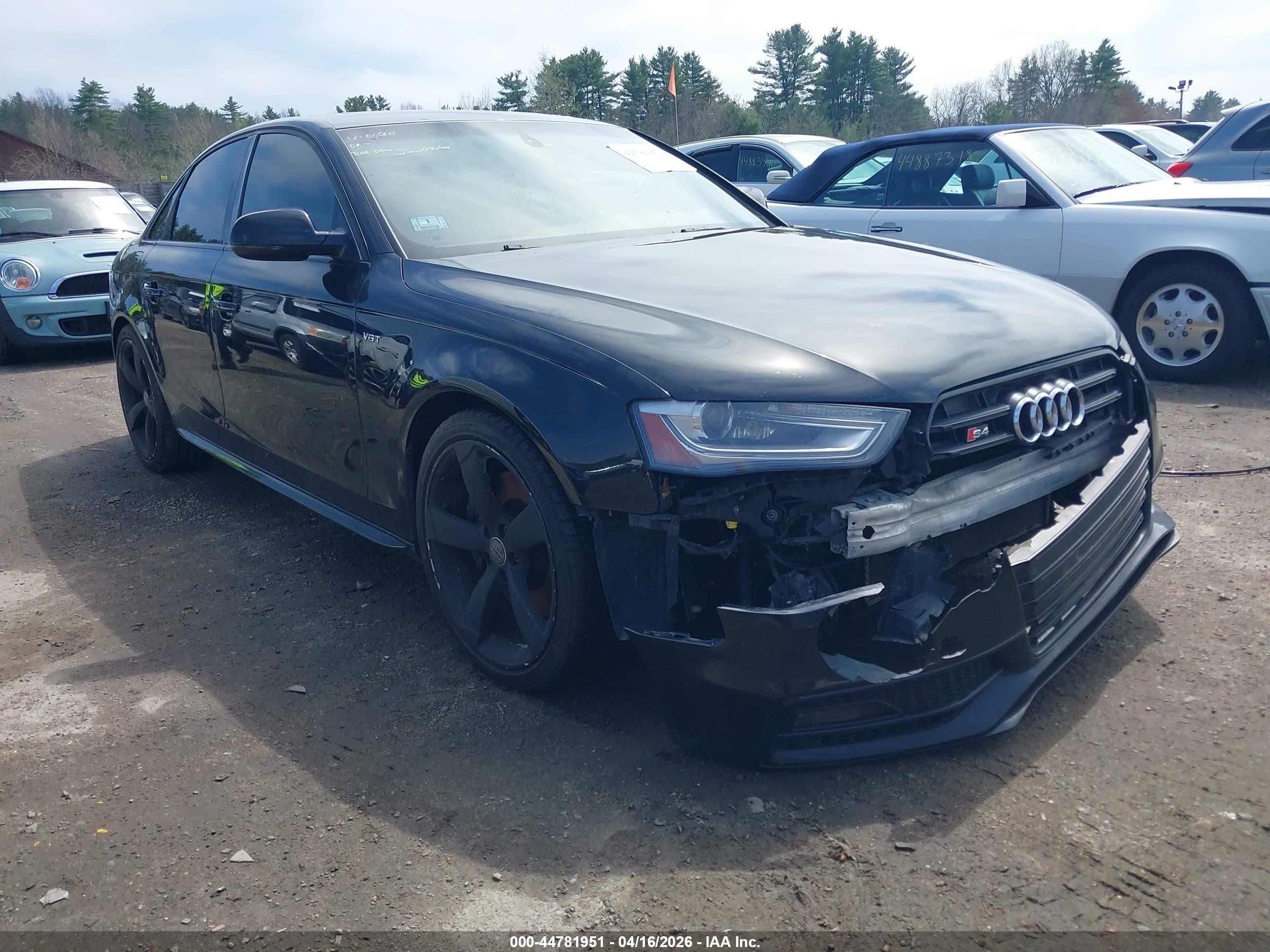 2014 Audi S4 3.0t Premium Plus Black vin: WAUKGAFL9EA143538