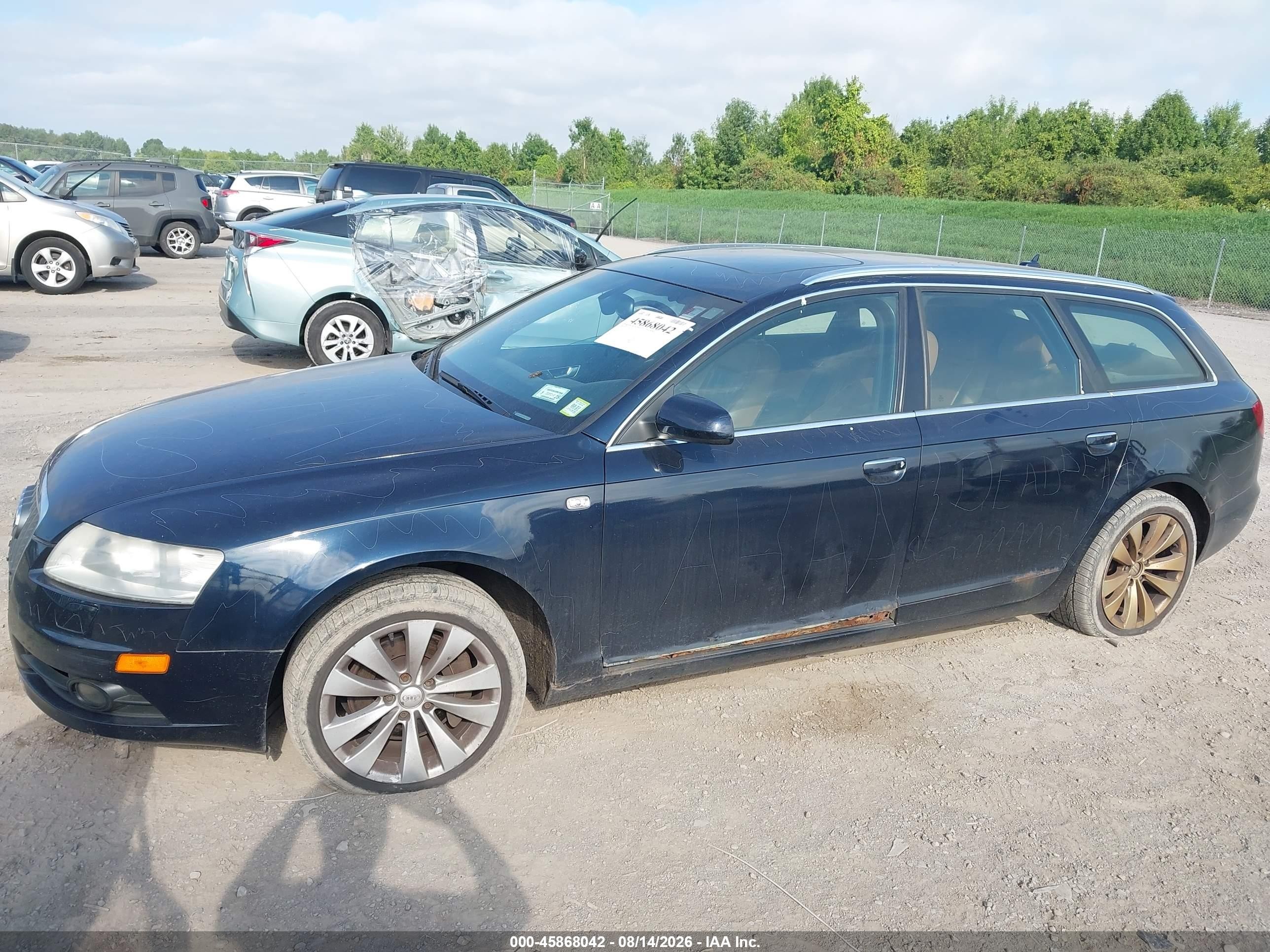 2008 Audi A6 3.2 Avant Dark Blue vin: WAUKH74F48N115690