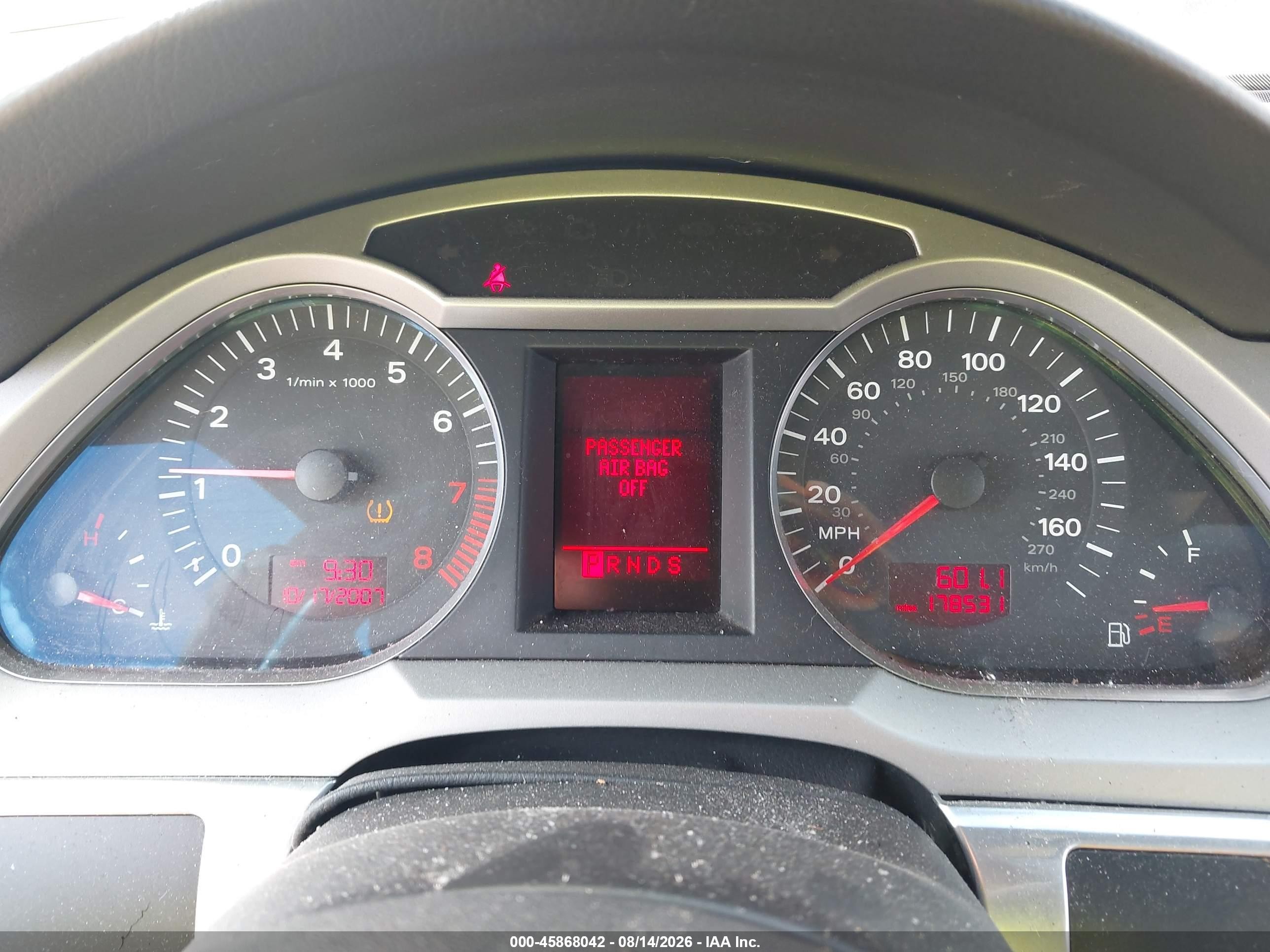 2008 Audi A6 3.2 Avant Dark Blue vin: WAUKH74F48N115690