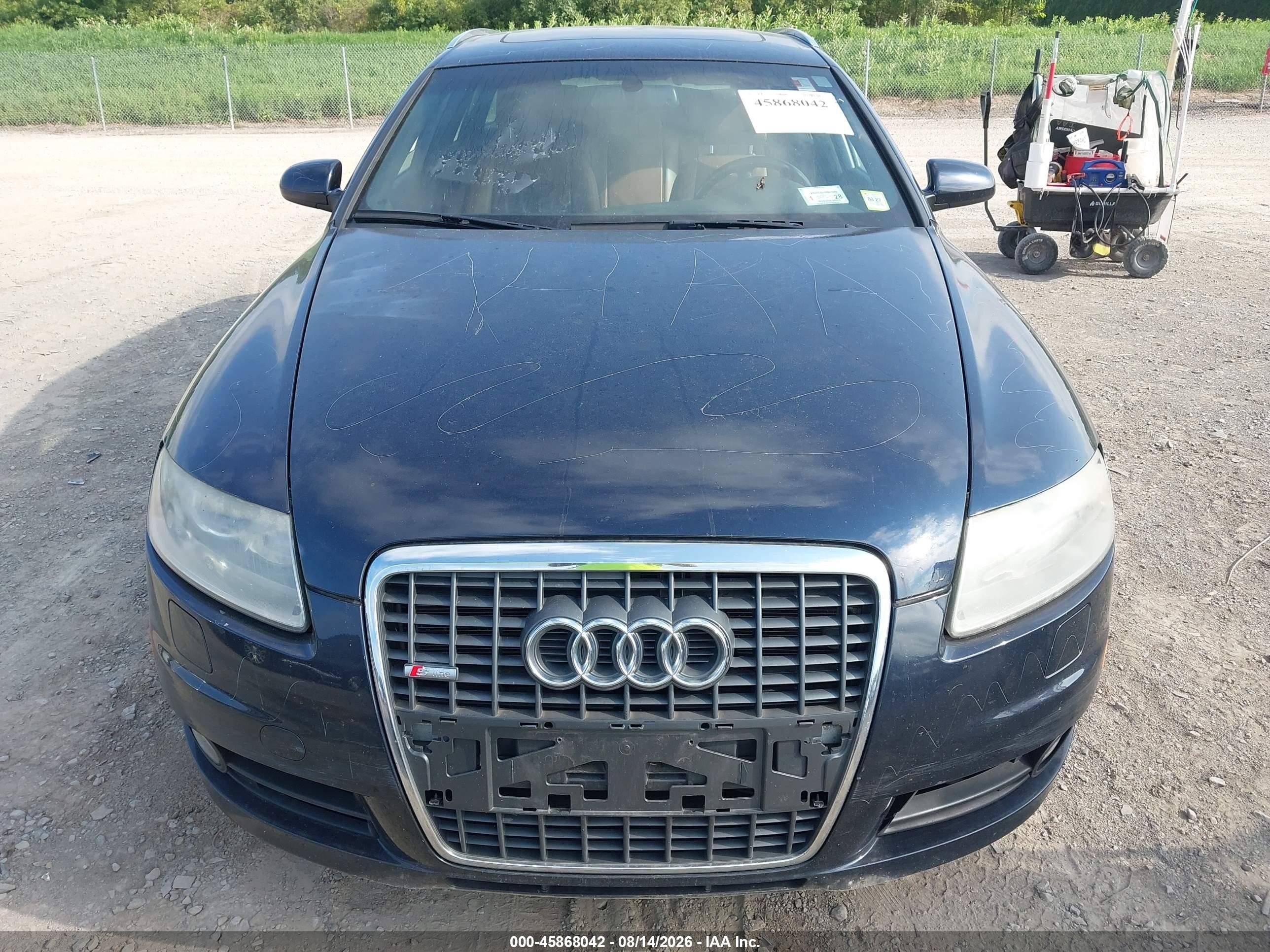 2008 Audi A6 3.2 Avant Dark Blue vin: WAUKH74F48N115690