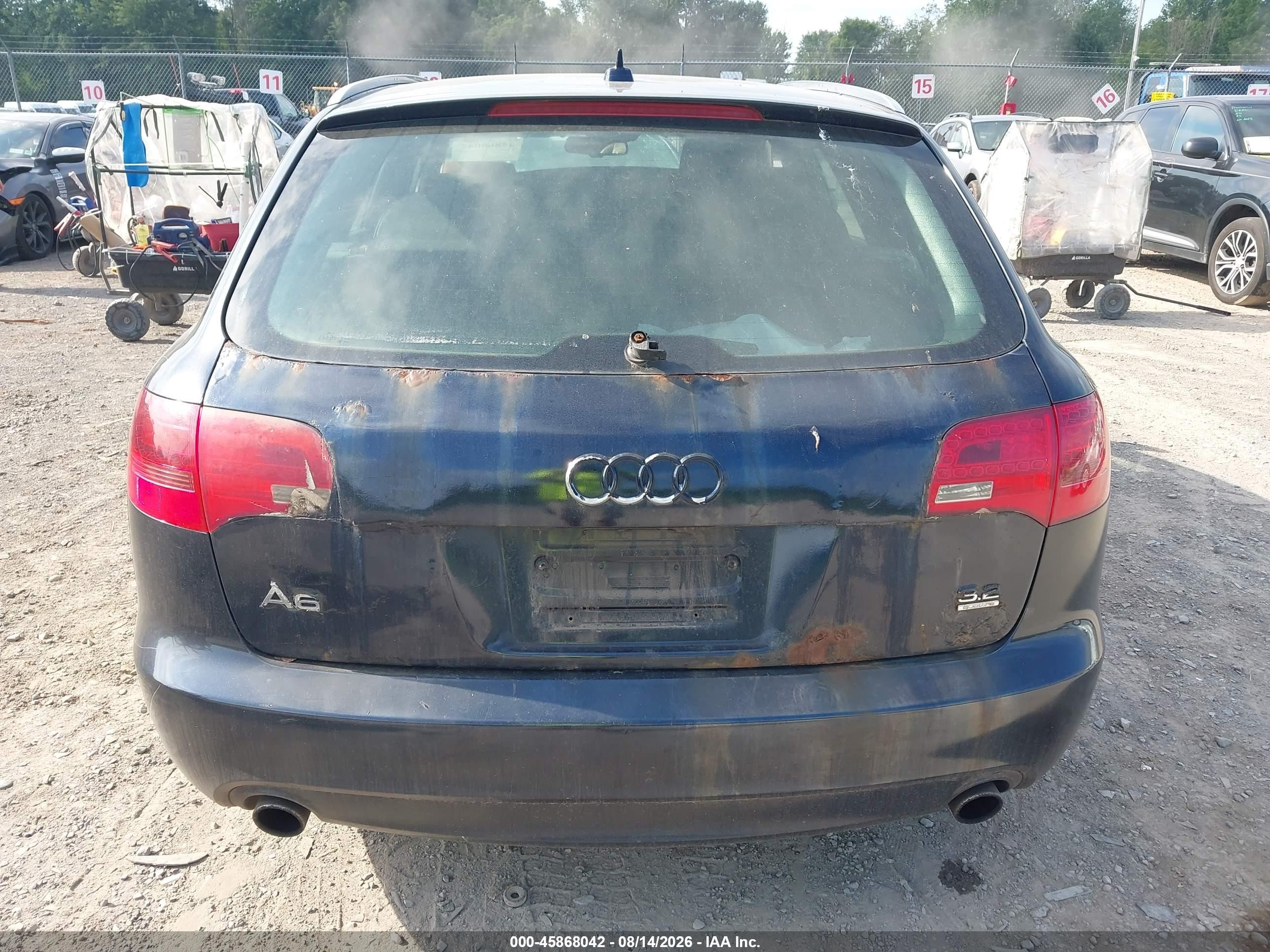 2008 Audi A6 3.2 Avant Dark Blue vin: WAUKH74F48N115690