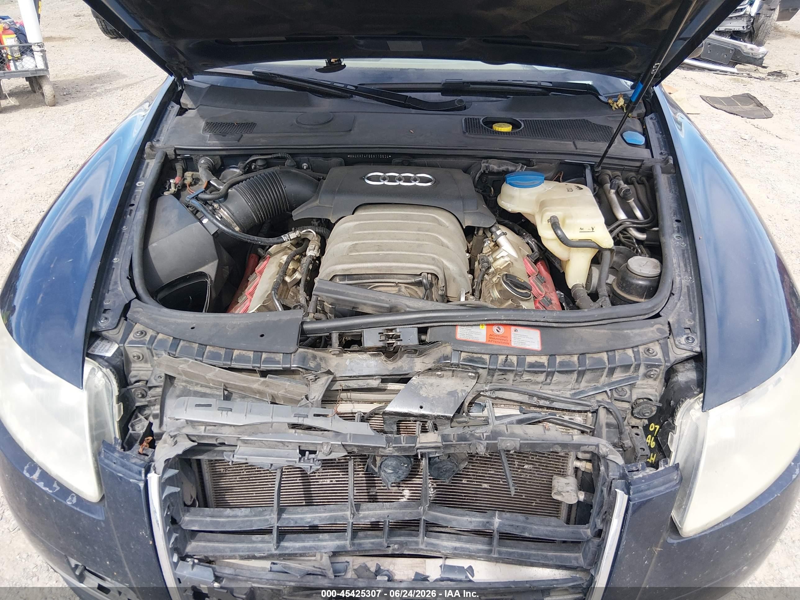 2006 Audi A6 3.2 Avant Blue vin: WAUKH74F66N110634
