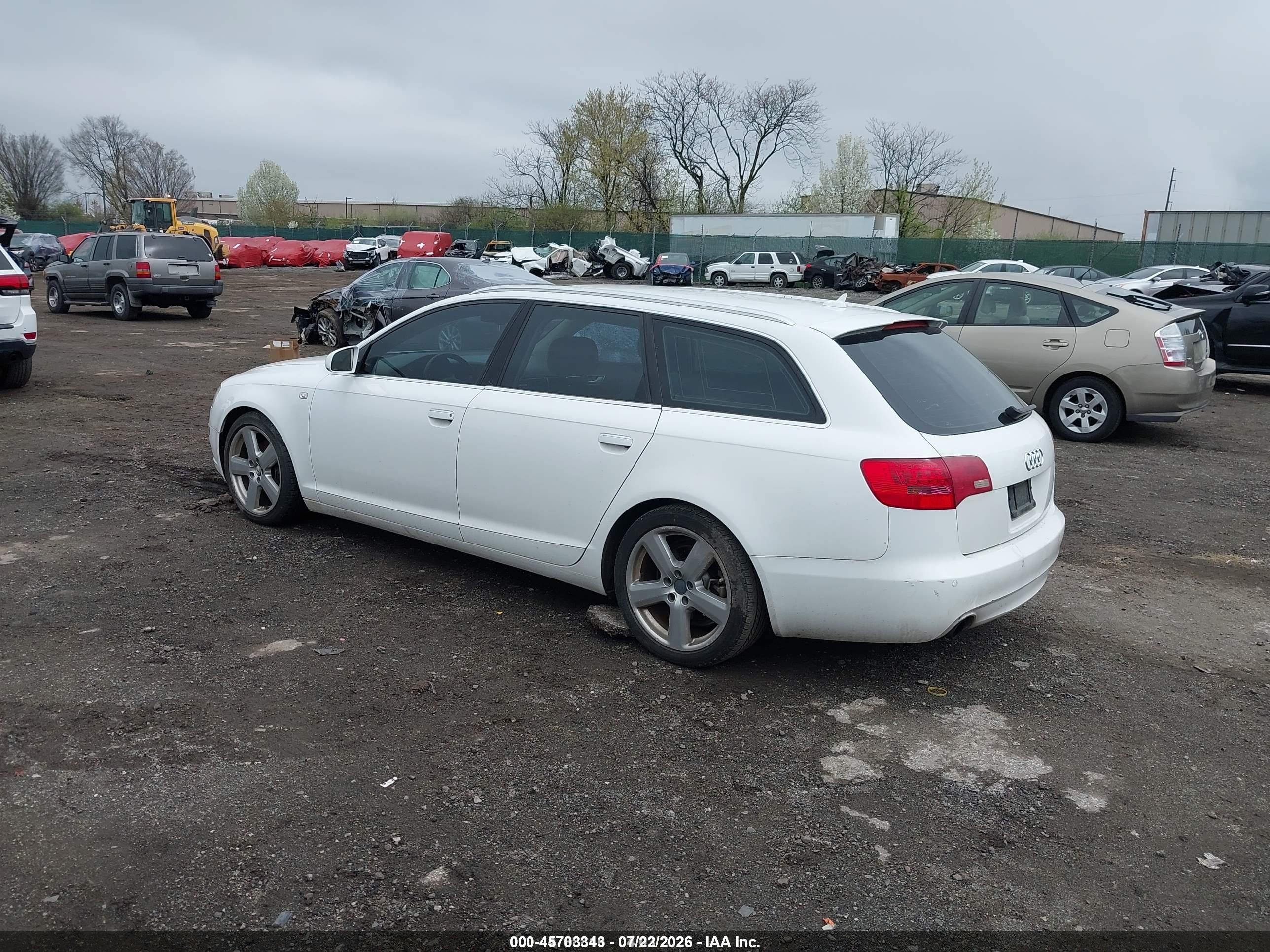 2008 Audi A6 3.2 Avant White vin: WAUKH74F78N031640