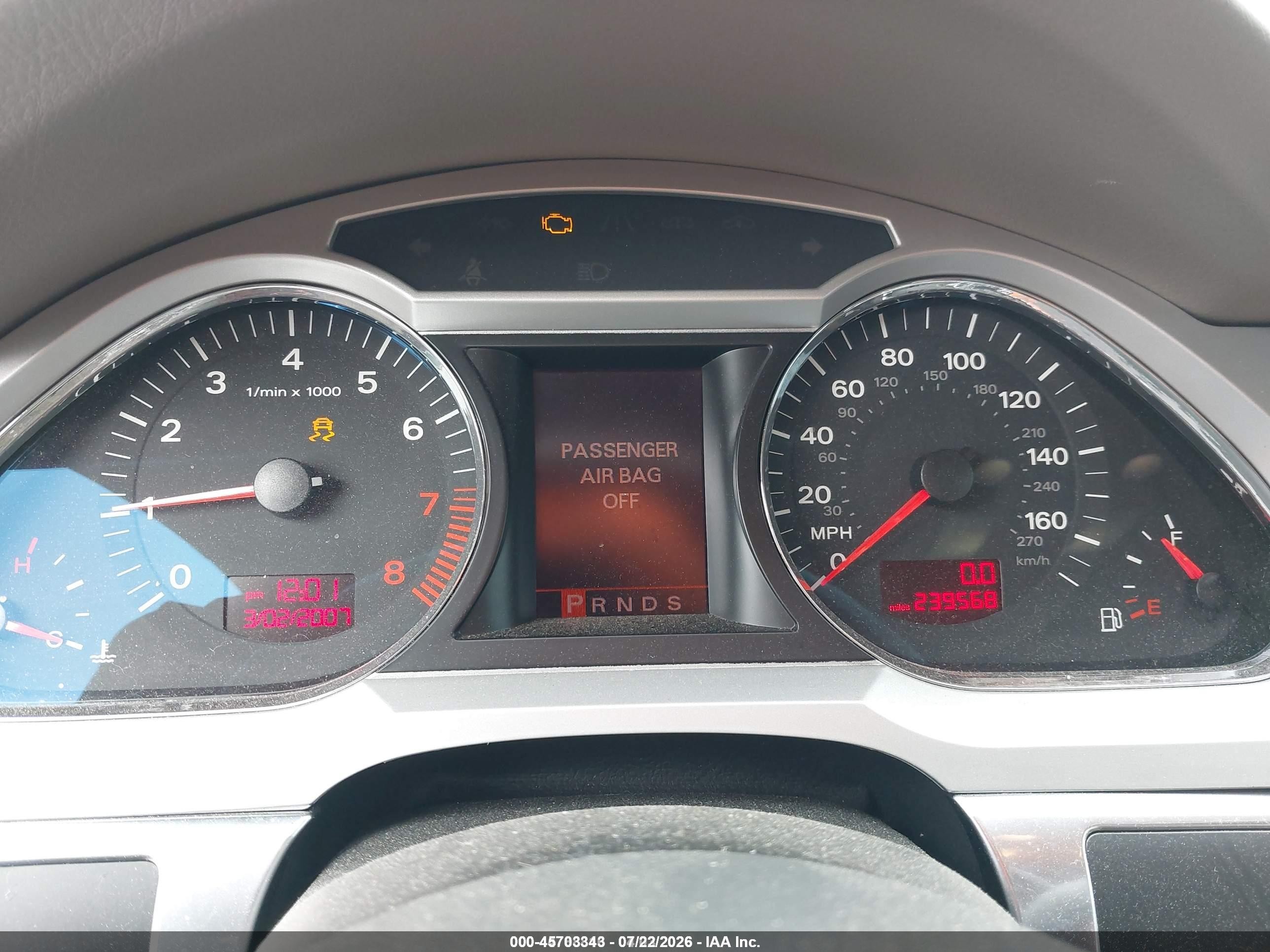 2008 Audi A6 3.2 Avant White vin: WAUKH74F78N031640