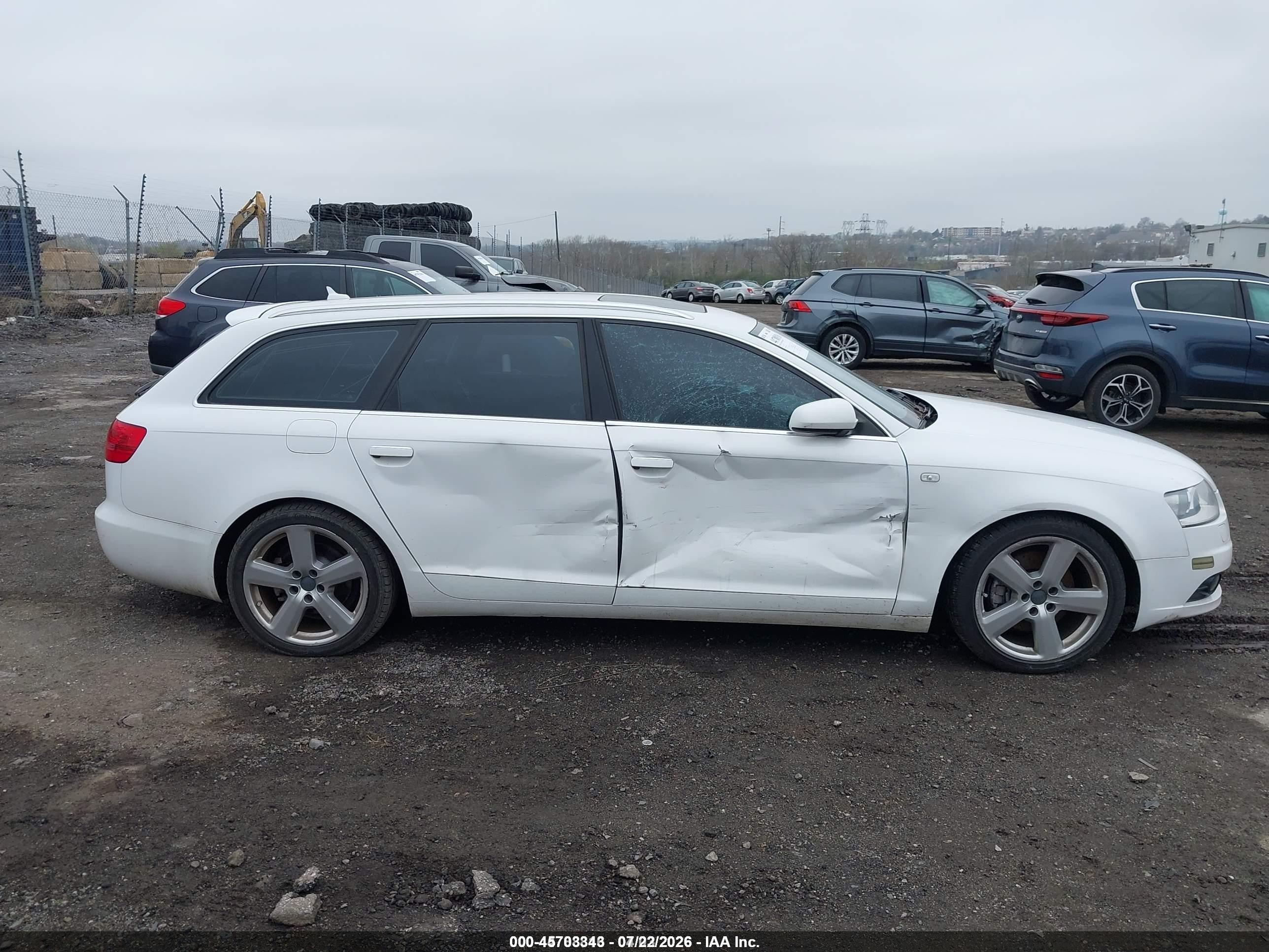 2008 Audi A6 3.2 Avant White vin: WAUKH74F78N031640