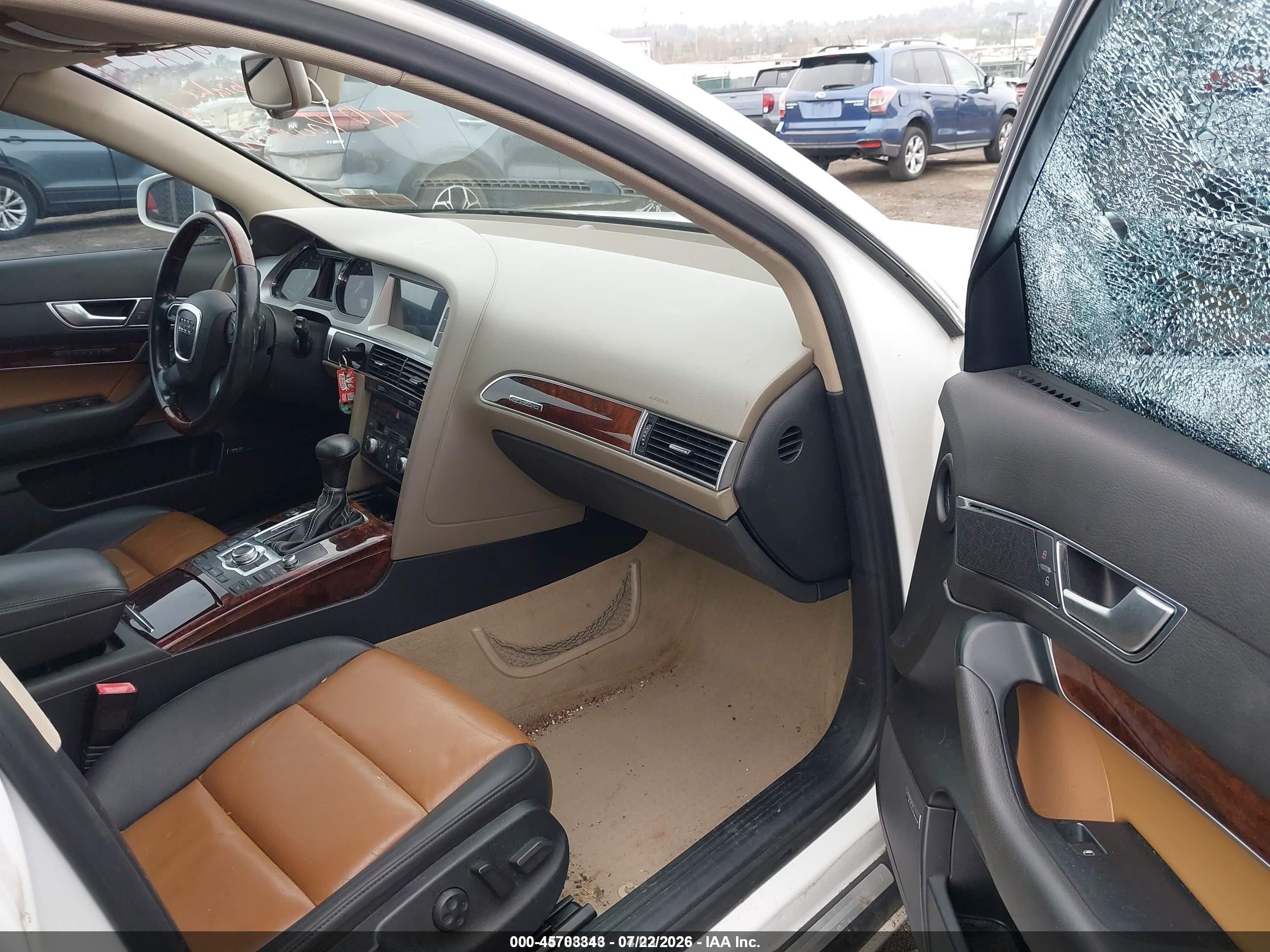 2008 Audi A6 3.2 Avant White vin: WAUKH74F78N031640