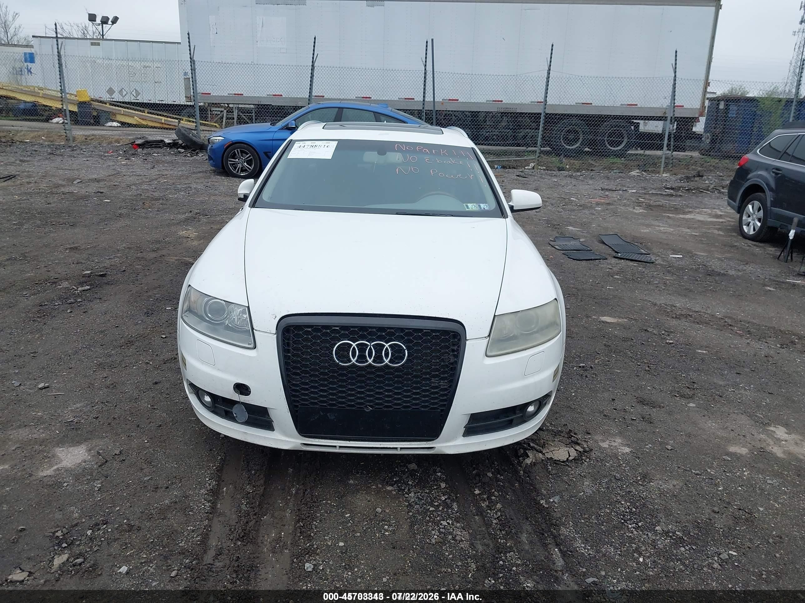 2008 Audi A6 3.2 Avant White vin: WAUKH74F78N031640