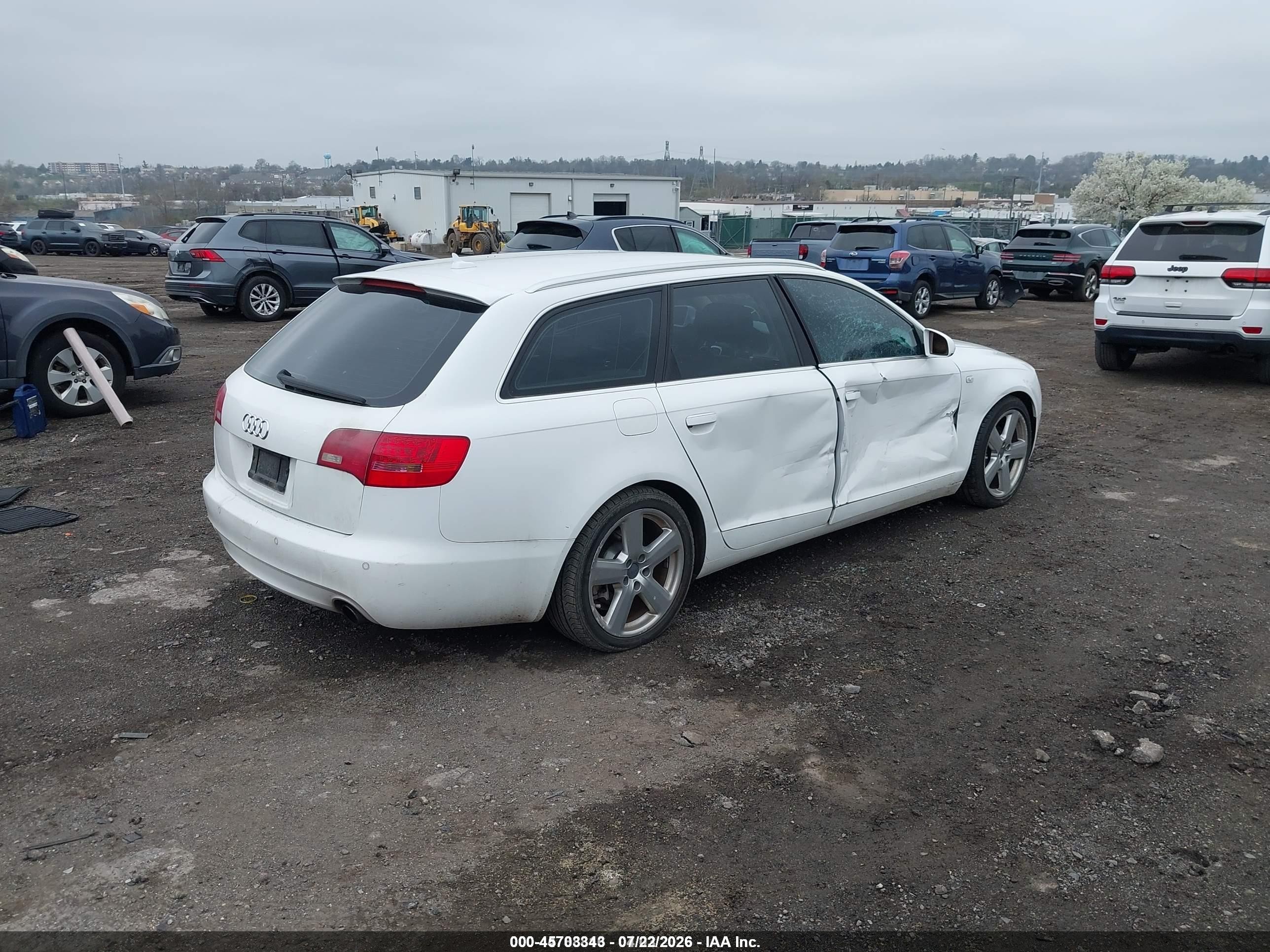 2008 Audi A6 3.2 Avant White vin: WAUKH74F78N031640