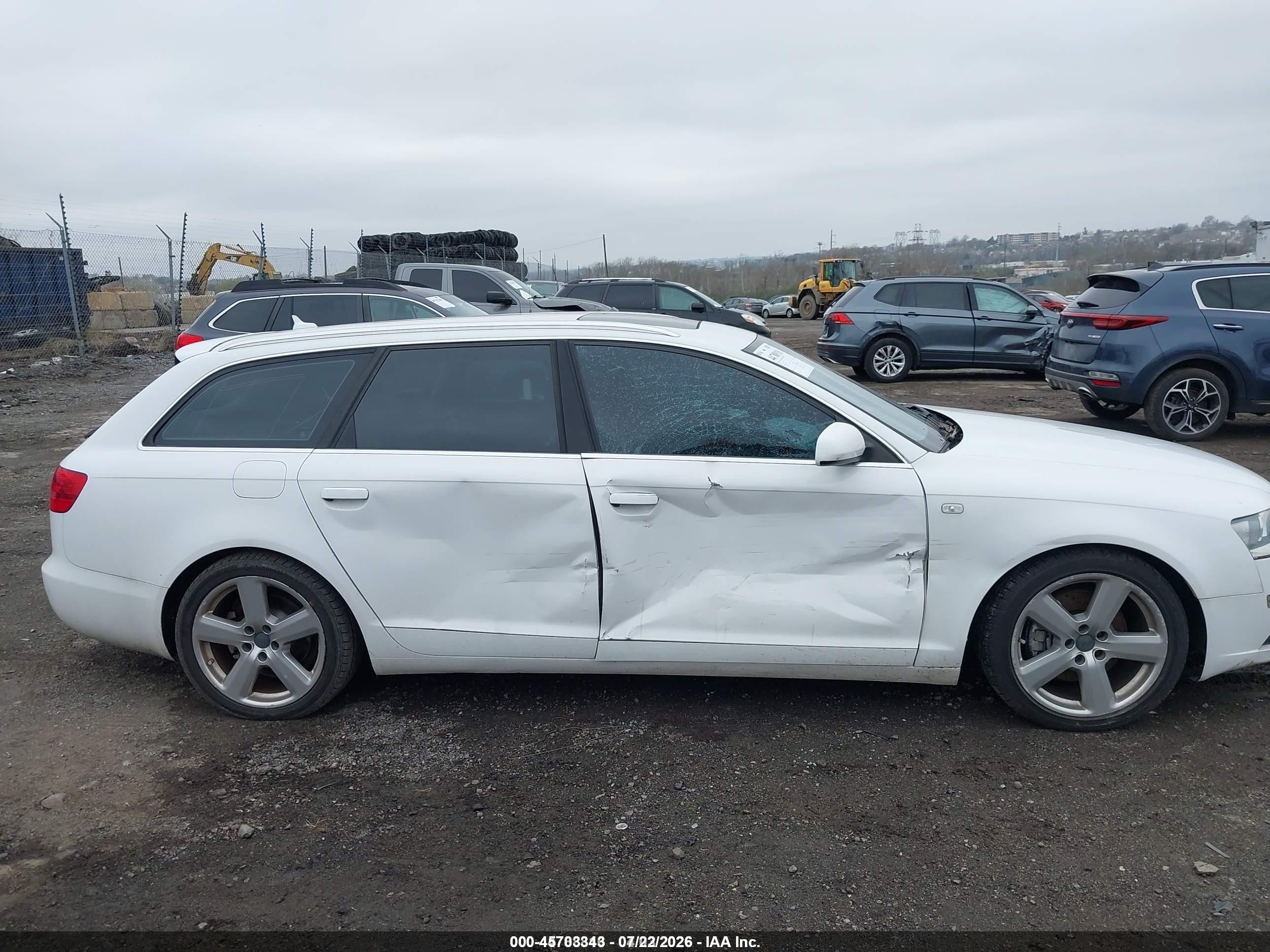 2008 Audi A6 3.2 Avant White vin: WAUKH74F78N031640