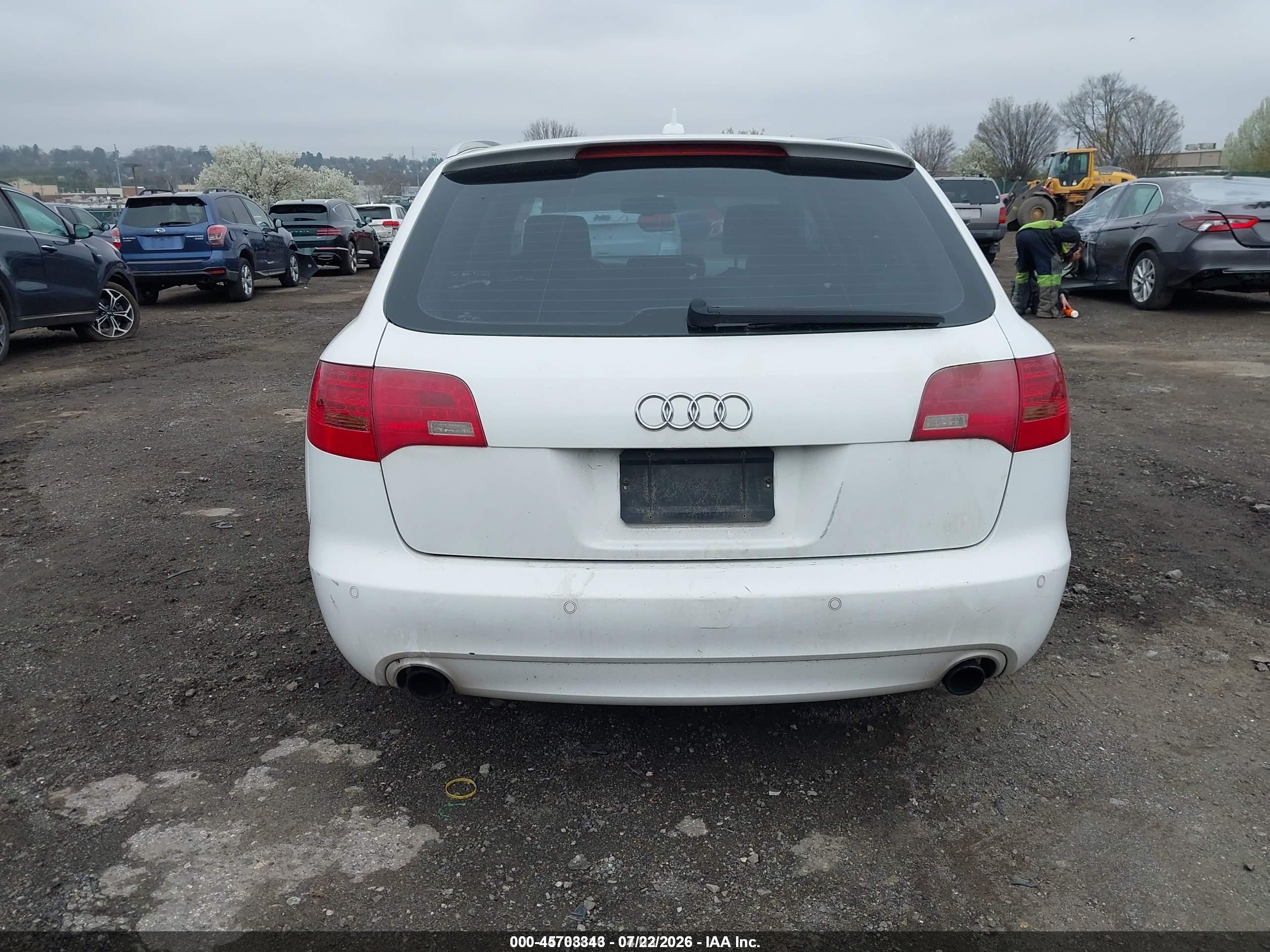 2008 Audi A6 3.2 Avant White vin: WAUKH74F78N031640