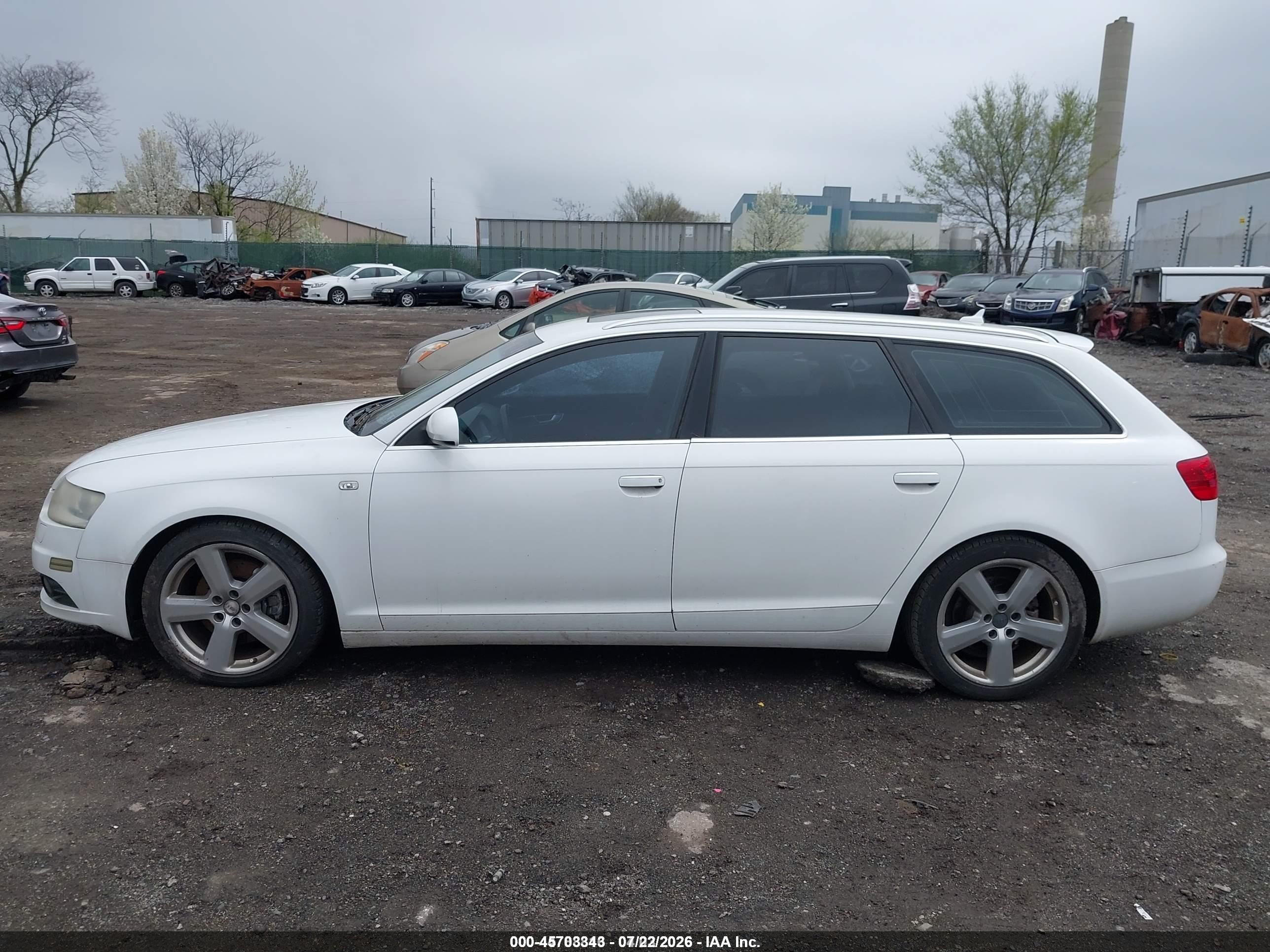 2008 Audi A6 3.2 Avant White vin: WAUKH74F78N031640