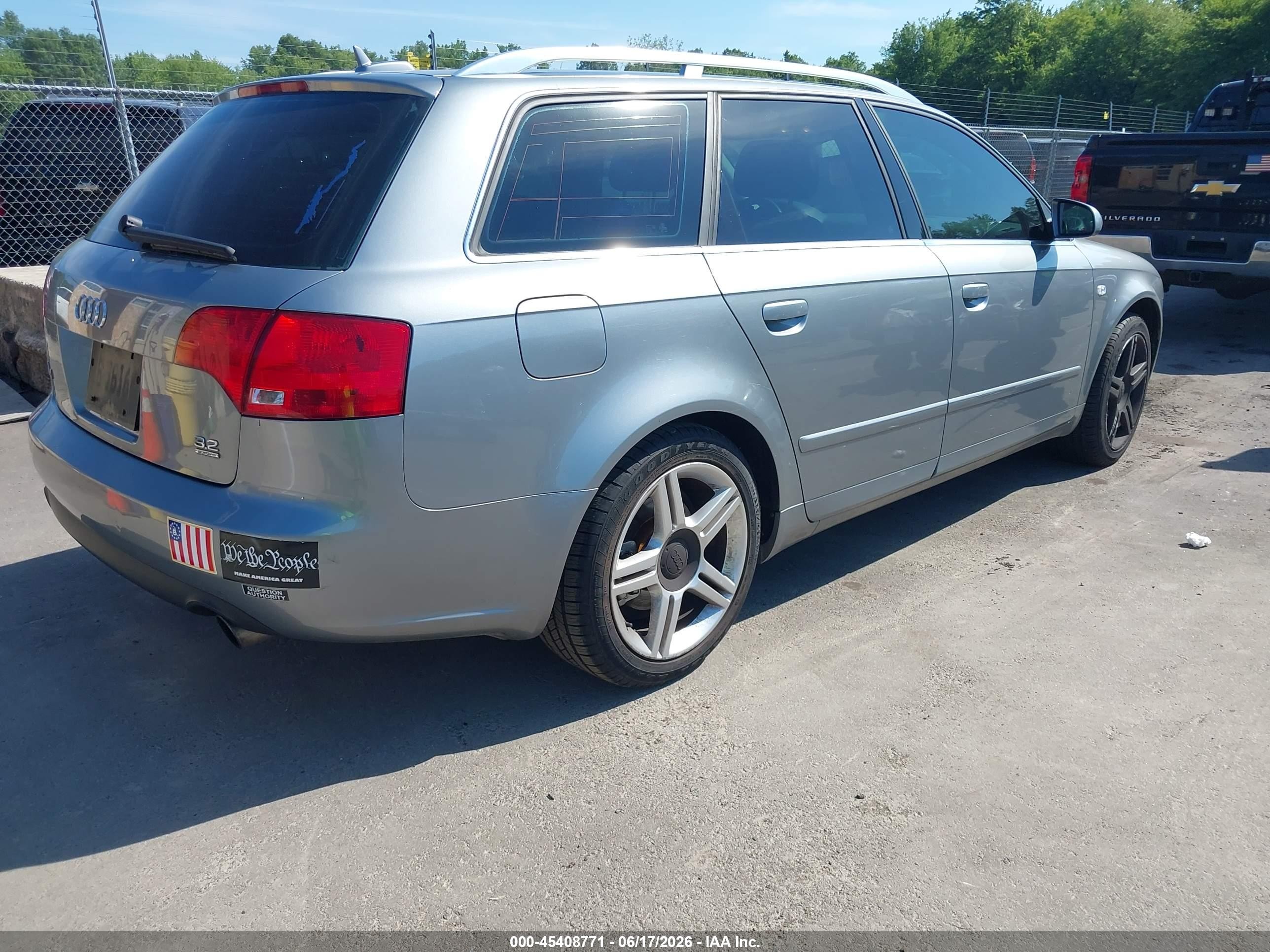 2006 Audi A4 3.2 Avant Silver vin: WAUKH78E96A229092