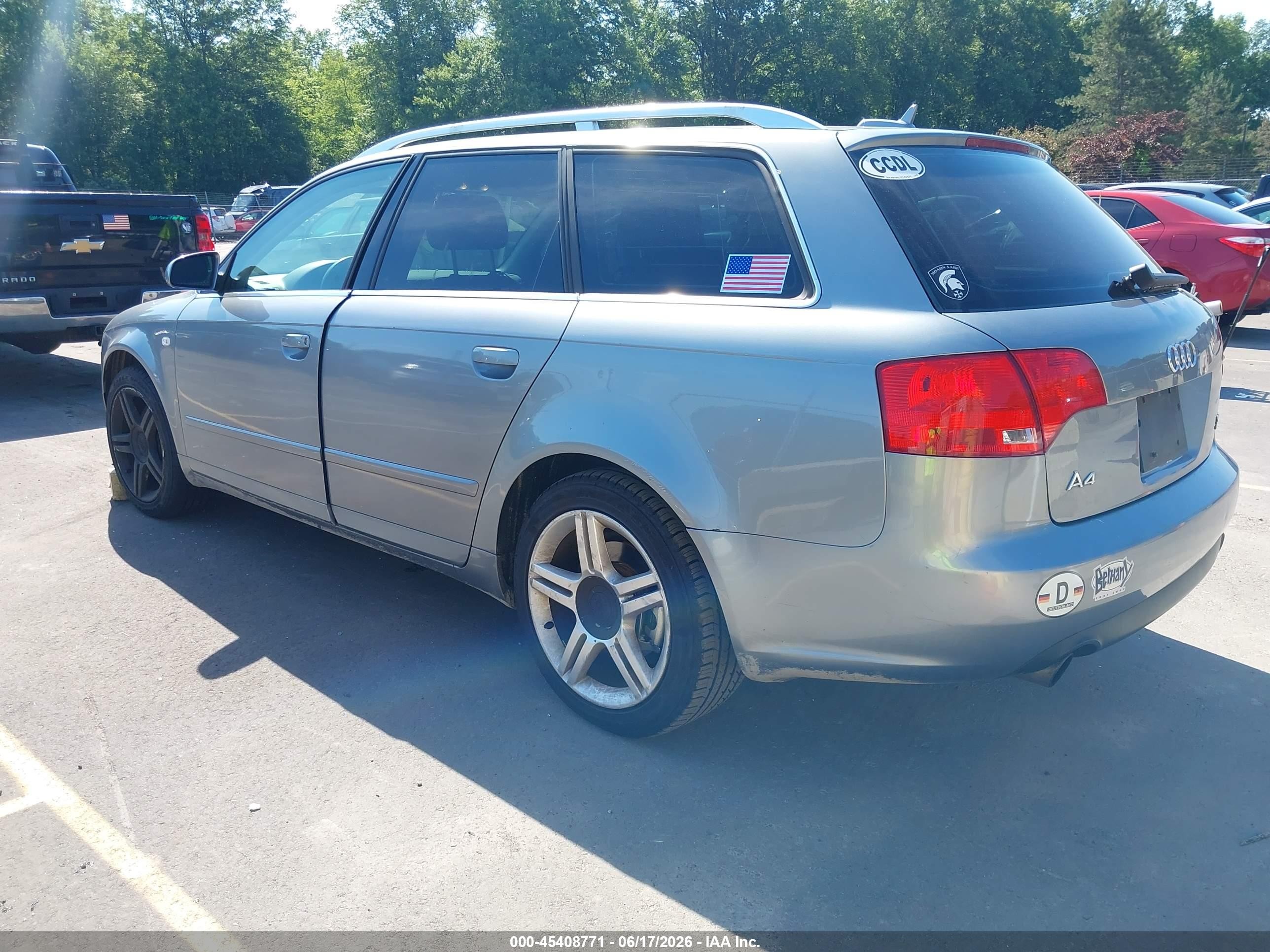 2006 Audi A4 3.2 Avant Silver vin: WAUKH78E96A229092