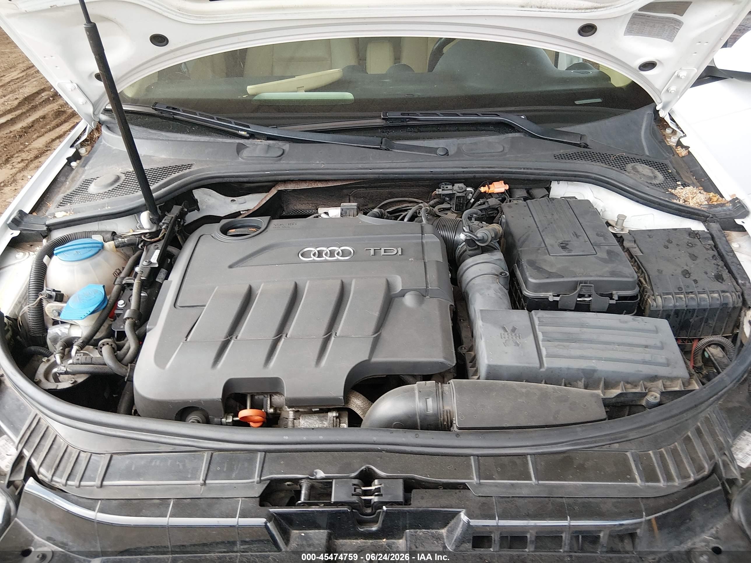 2012 Audi A3 2.0 Tdi Premium Белый vin: WAUKJAFM1CA019562