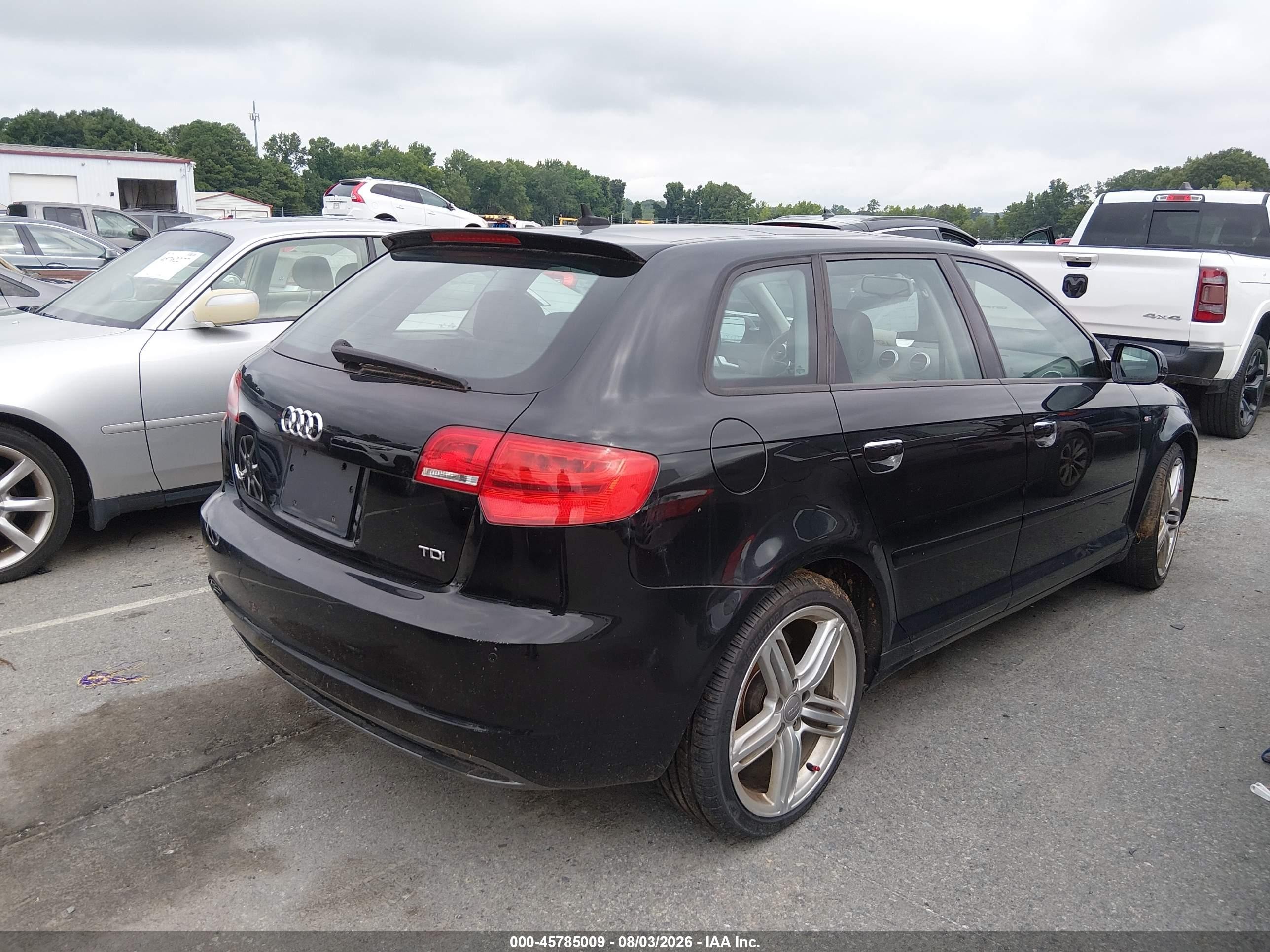 2013 Audi A3 2.0 Tdi Premium Black vin: WAUKJAFM2DA011536