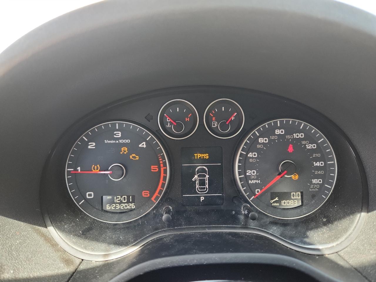 2013 Audi A3 Premium Plus White vin: WAUKJAFM2DA022343 Damage: Warning Light - Engine, On, Unacceptable