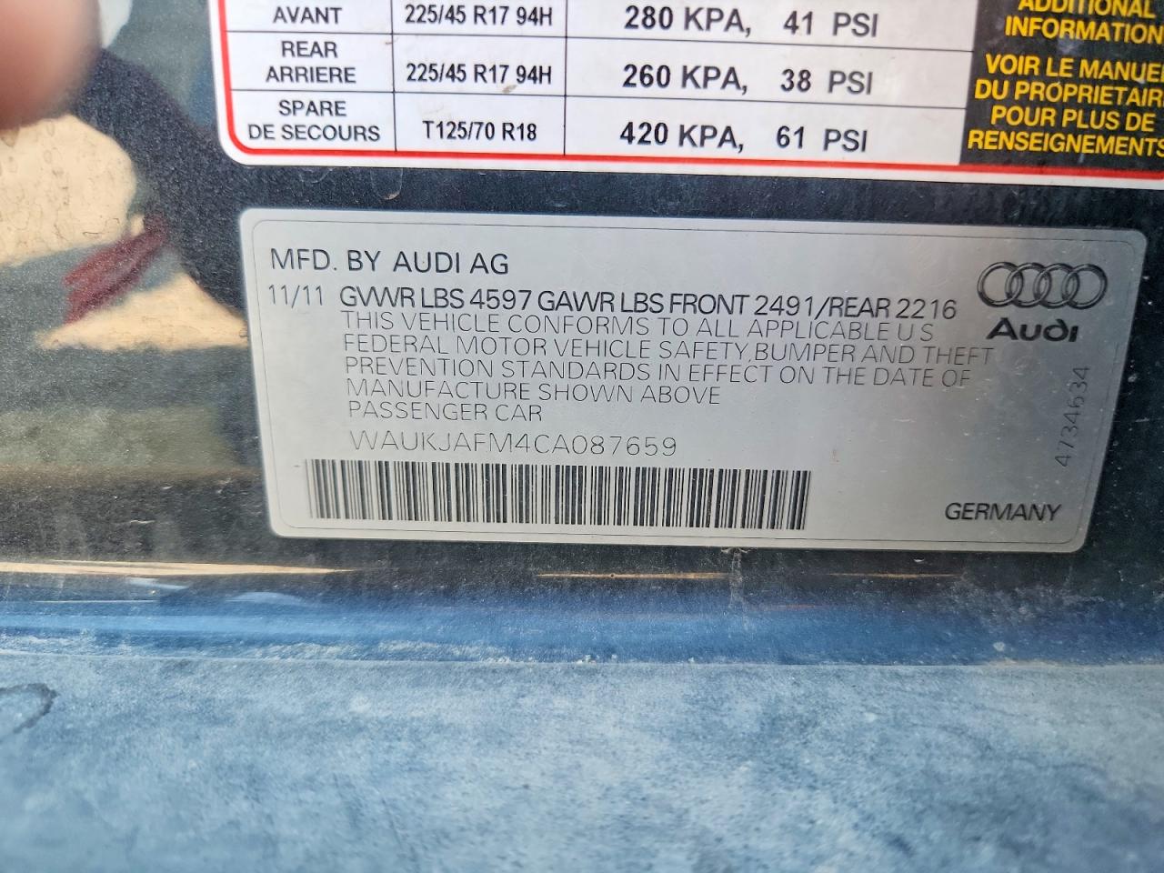 2012 Audi A3 Premium Plus Black vin: WAUKJAFM4CA087659