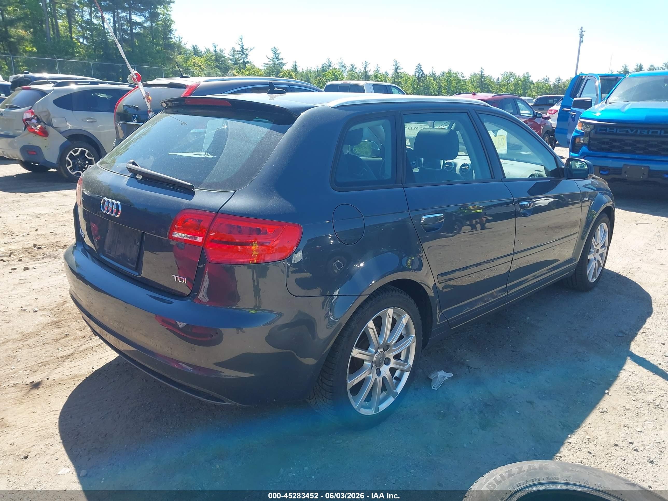 2013 Audi A3 2.0 Tdi Premium Gray vin: WAUKJAFM4DA018407