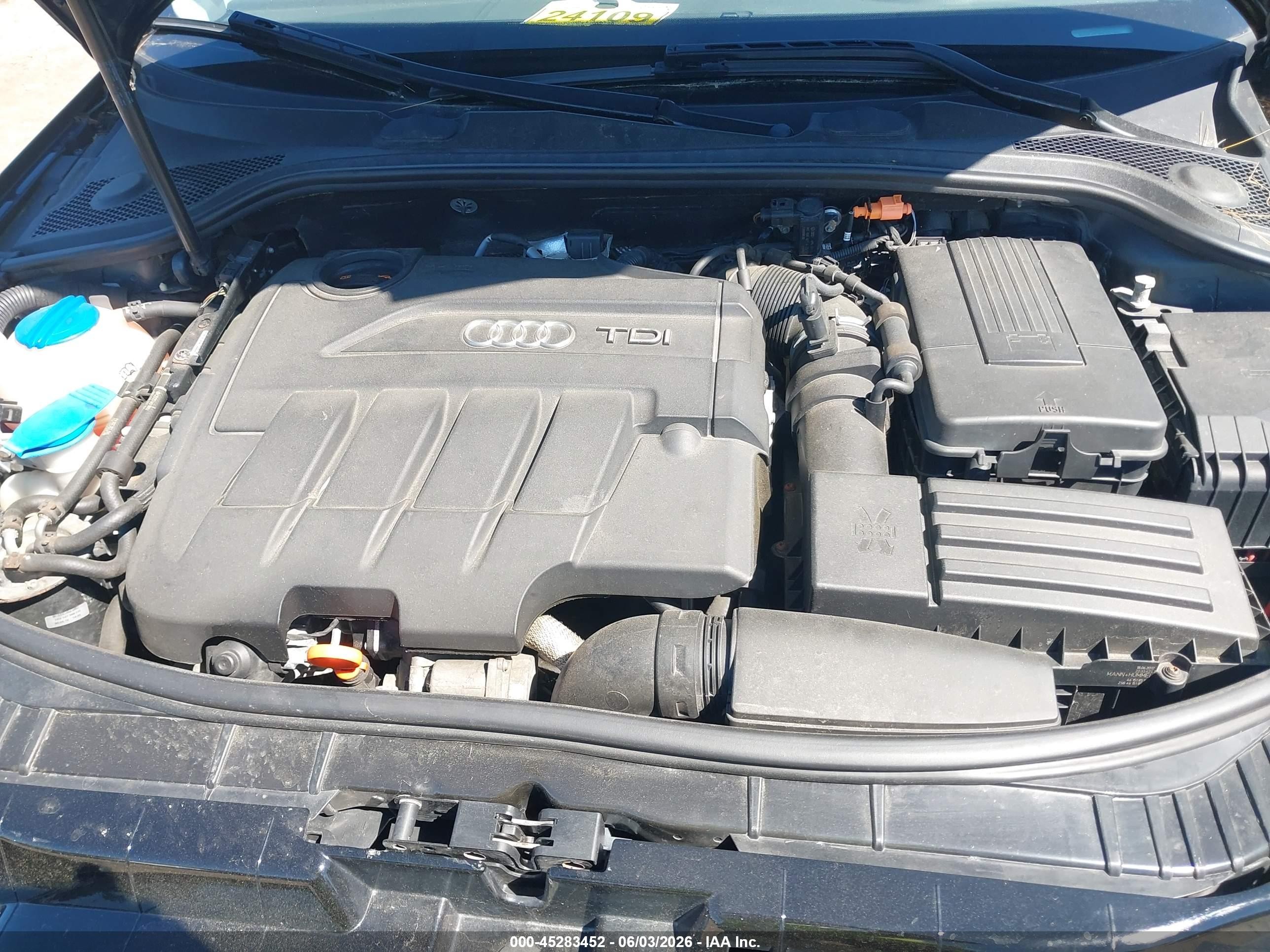 2013 Audi A3 2.0 Tdi Premium Gray vin: WAUKJAFM4DA018407