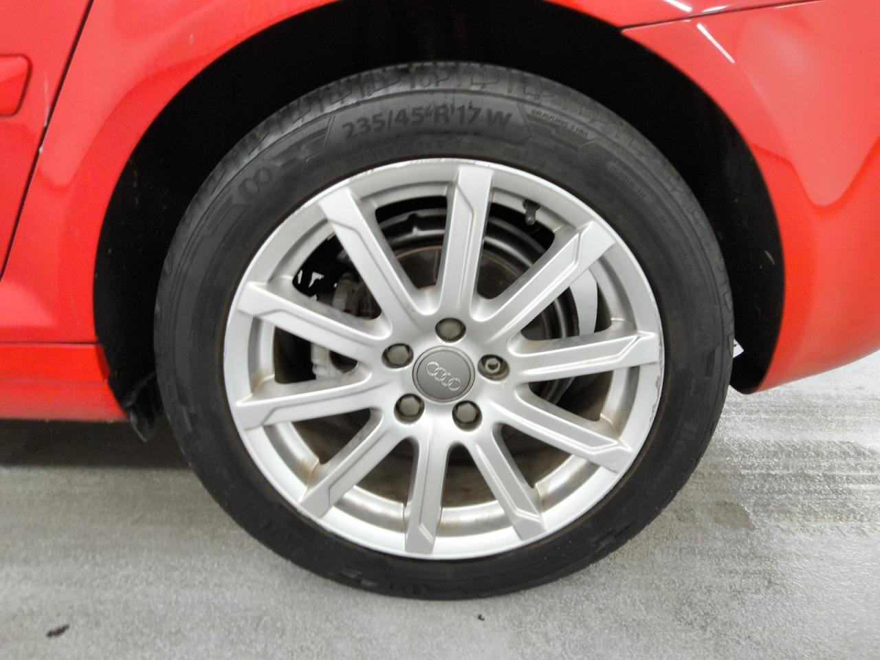 2013 Audi A3 Premium Plus Red vin: WAUKJAFMXDA028018 Damage: Left Rear Wheel, Curb Rash, 7 To 8 Inches