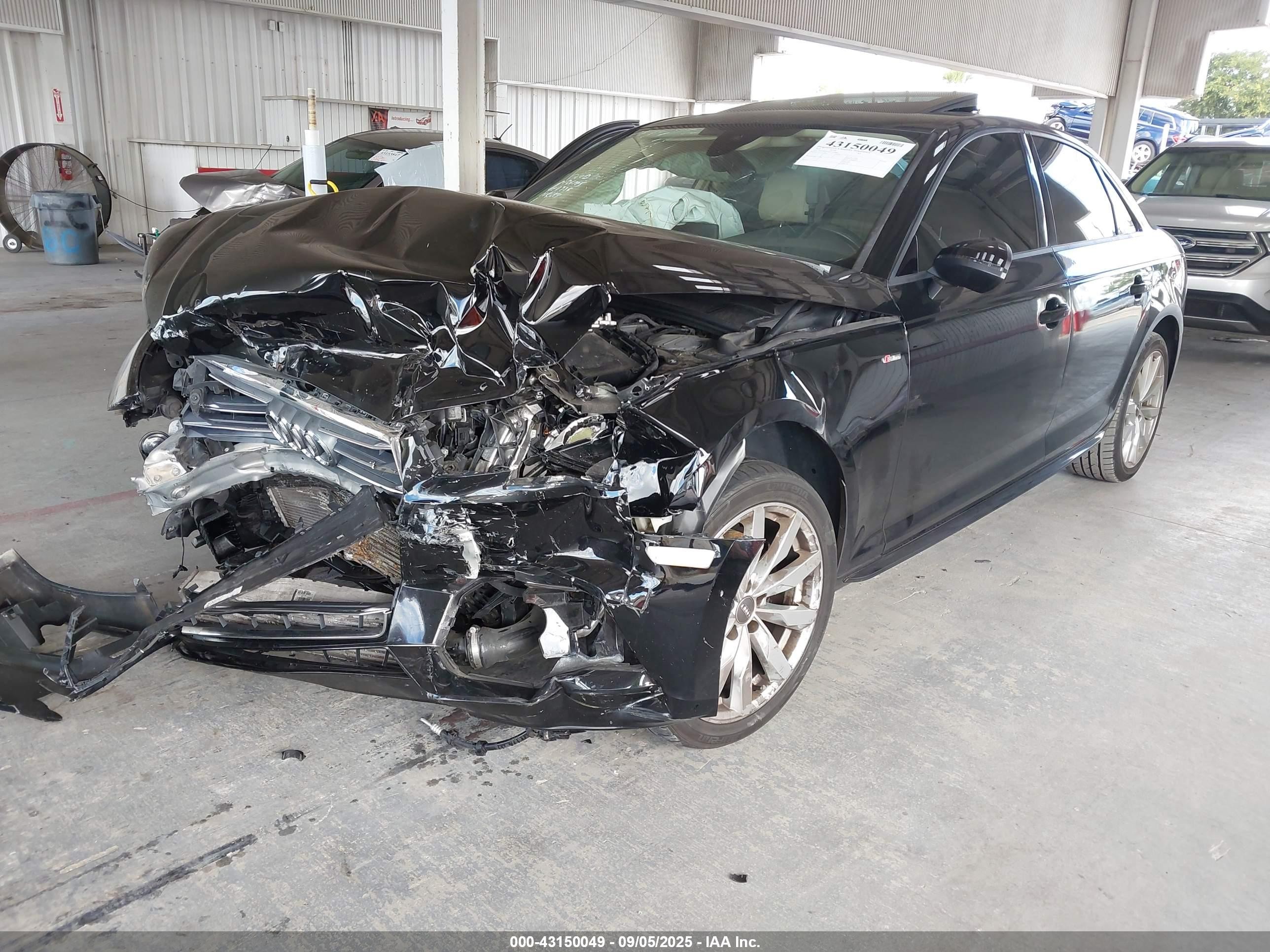 2018 Audi A4 2.0t Tech Ultra Premium/2.0t Ultra Premium Black vin: WAUKMAF46JA140804