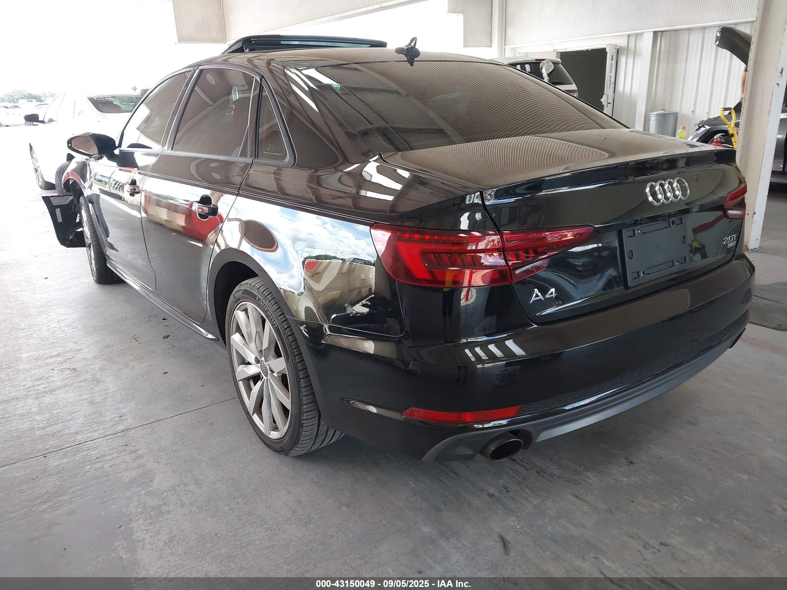 2018 Audi A4 2.0t Tech Ultra Premium/2.0t Ultra Premium Black vin: WAUKMAF46JA140804